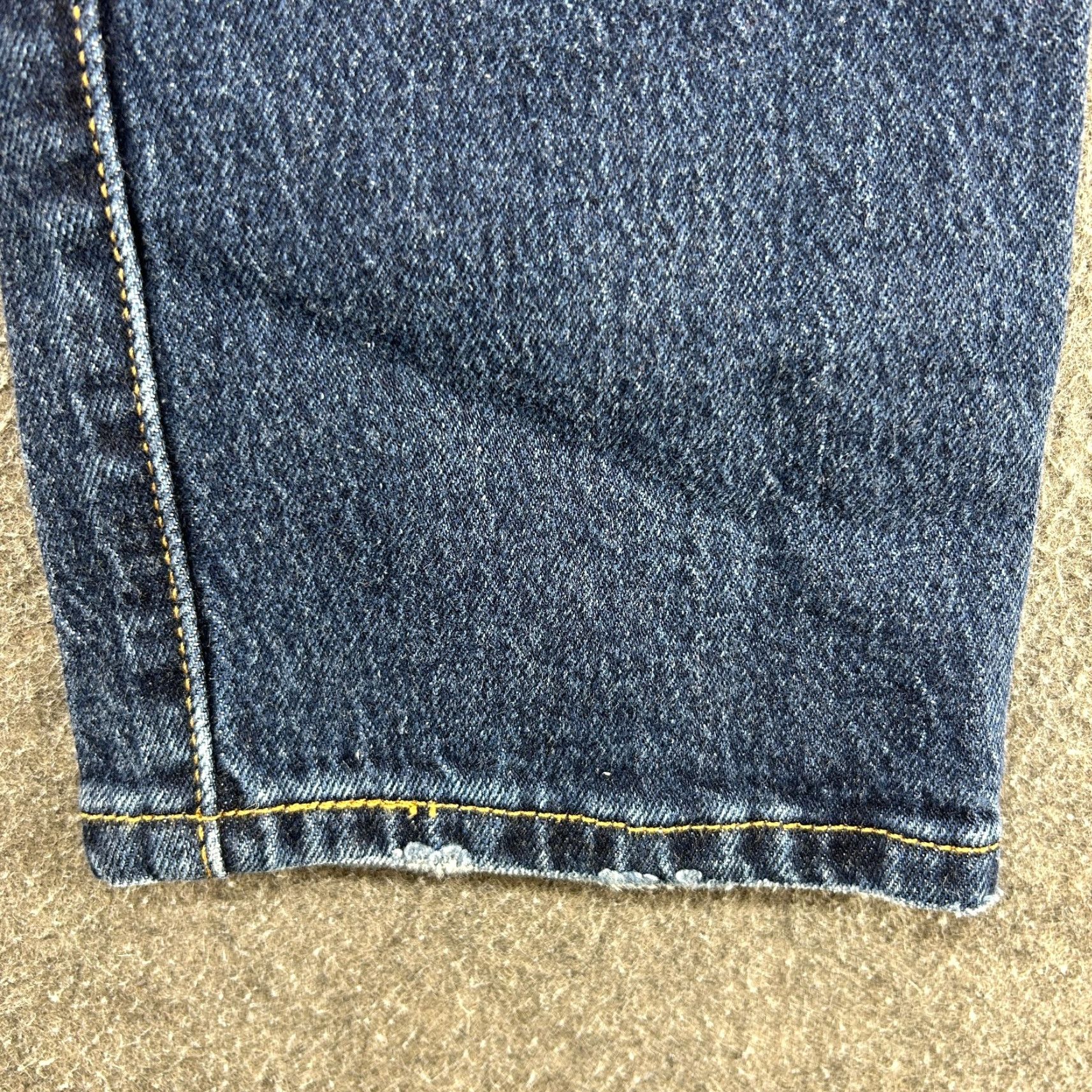 Levi's Levi's 501 Jeans Womens Blue Regular Straight Leg Dark Wash Button Fly 25x26 Vintage No 90s Retro Distressed Jeans Womens Size 42" / US 20 - 7 Thumbnail