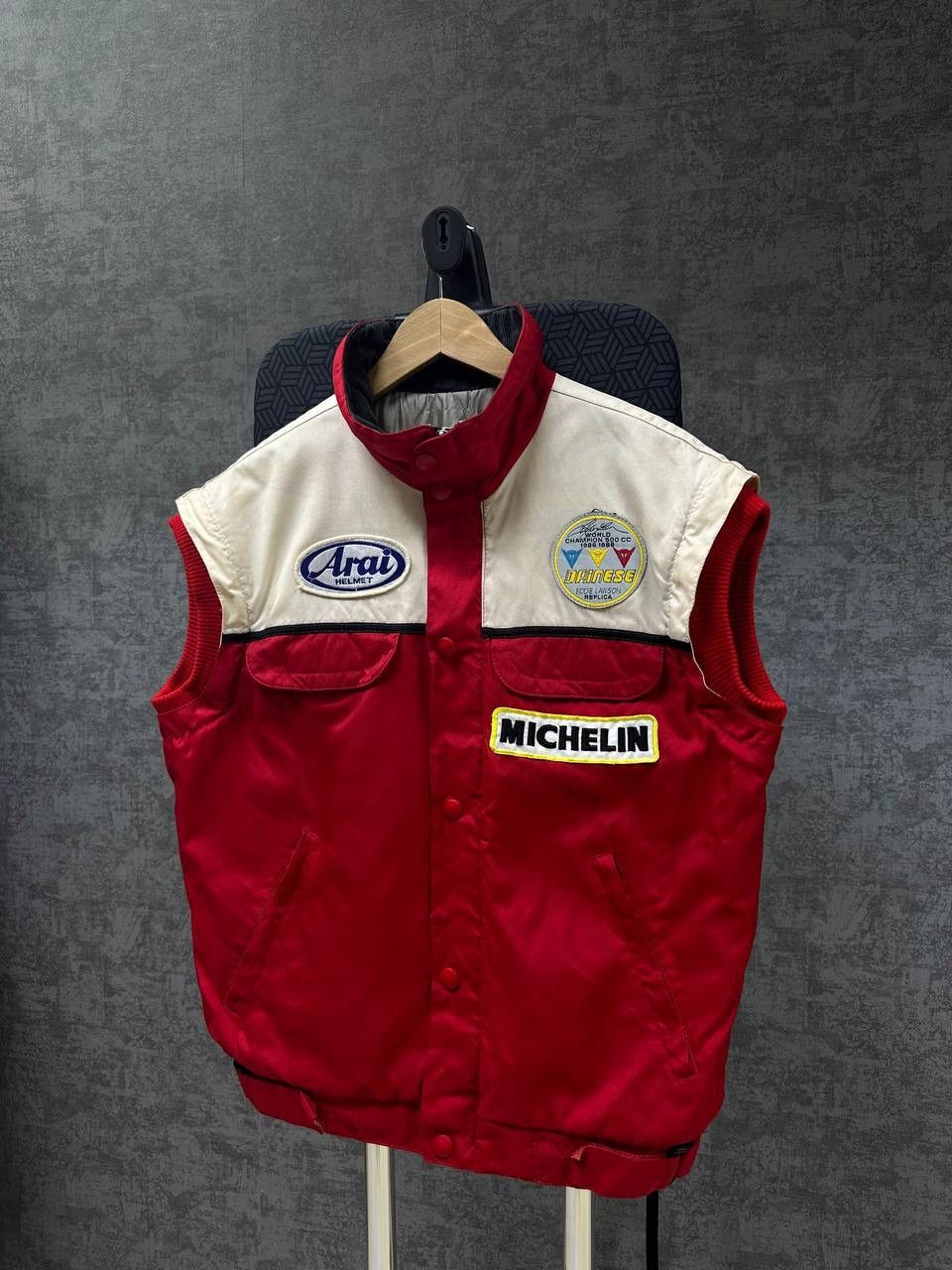 Dainese × Vintage Vintage Dainese Michelin West MOTO Big Logo Jacket Size US L / EU 52-54 / 3 - 4 Thumbnail
