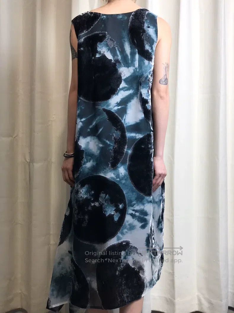Yohji Yamamoto Yohji Yamamoto size 1 Dark Moon Flocked Dress Size S / US 4 / IT 40 - 8 Thumbnail