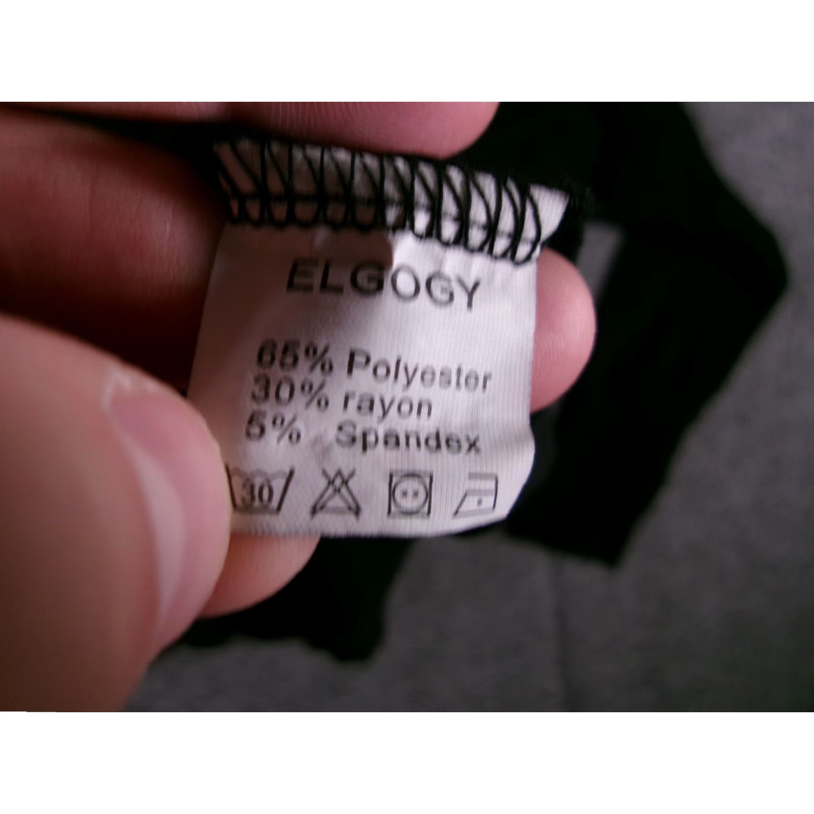 Layer 8 ELGOGY Shirt Women L Black Long Sleeve Scoop Neck Stretch Tunic Slim Fit Top Size L / US 10 / IT 46 - 7 Thumbnail
