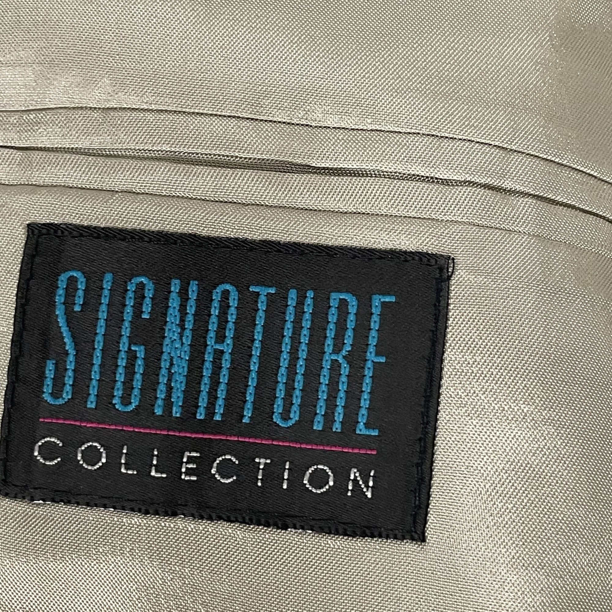 Other Signature Collection Sport Coat Gold Green Overcheck Jacket Size 42R - 6 Thumbnail