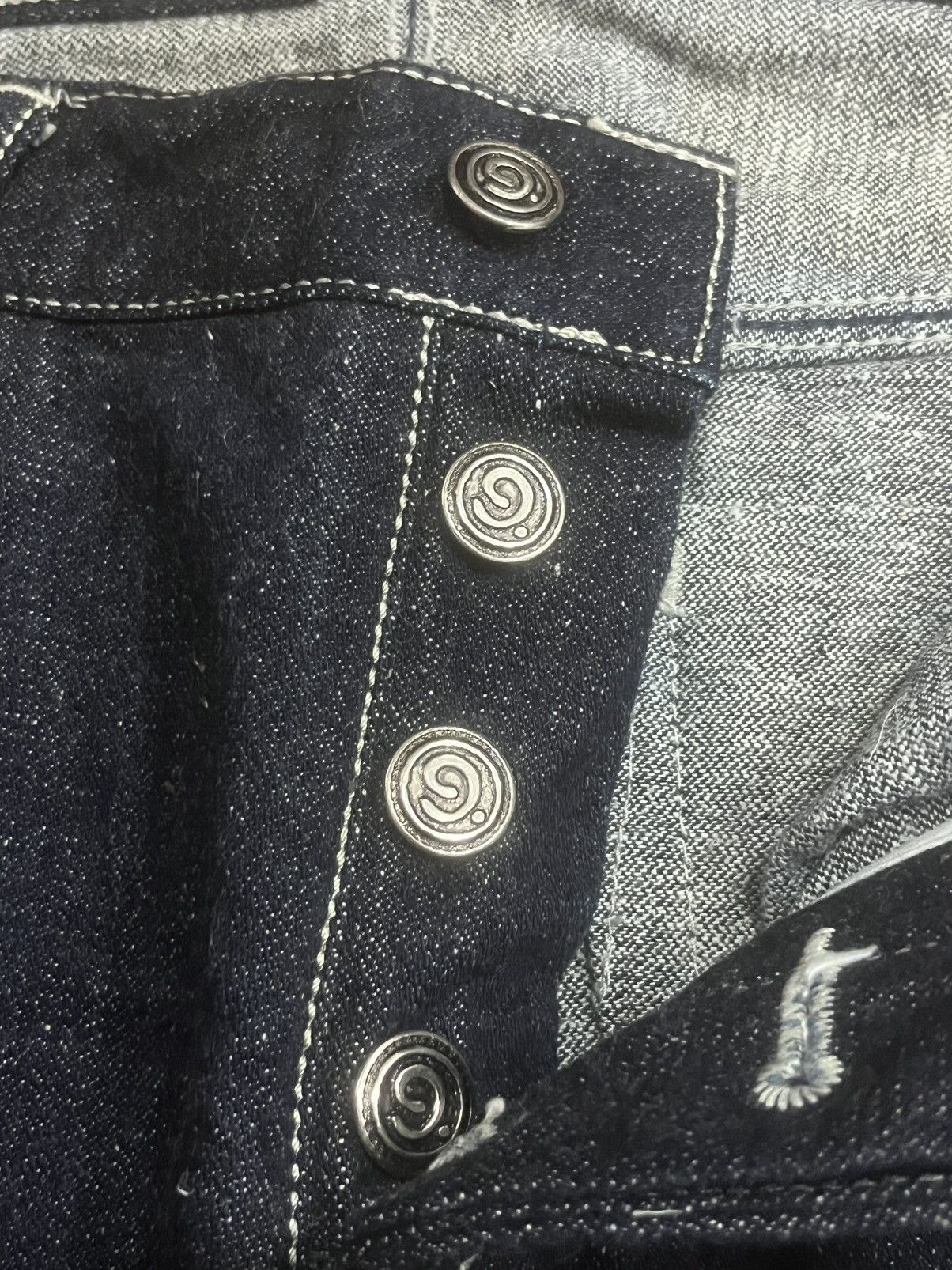 Kapital Vintage Japan Kyuten Okayama Dark Washed Sashiko Stitch Jean Size US 32 / EU 48 - 7 Thumbnail