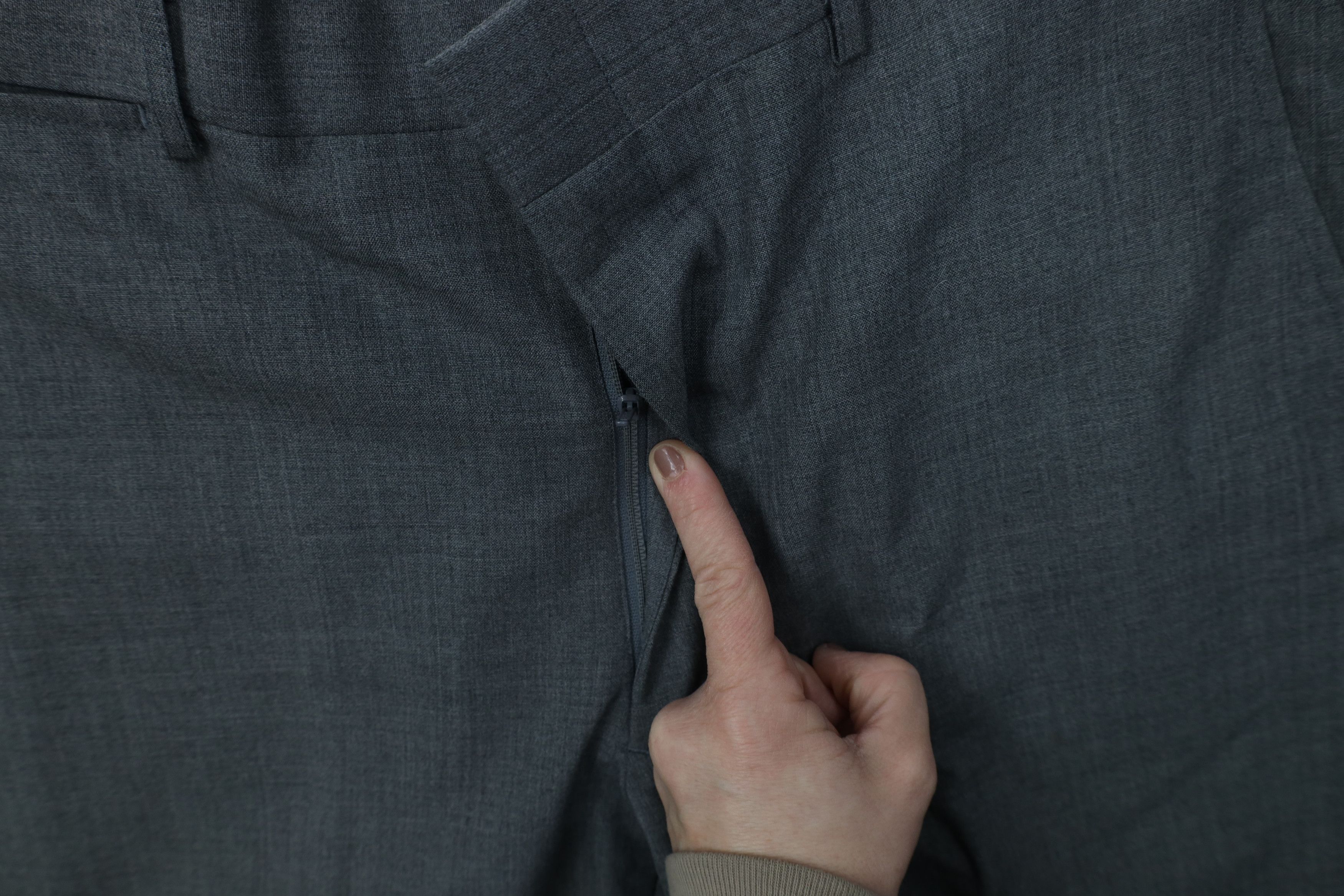Vintage Vintage 70s Streetwear Wool Knit Wide Leg Chino Pants Gray Size US 32 / EU 48 - 8 Thumbnail