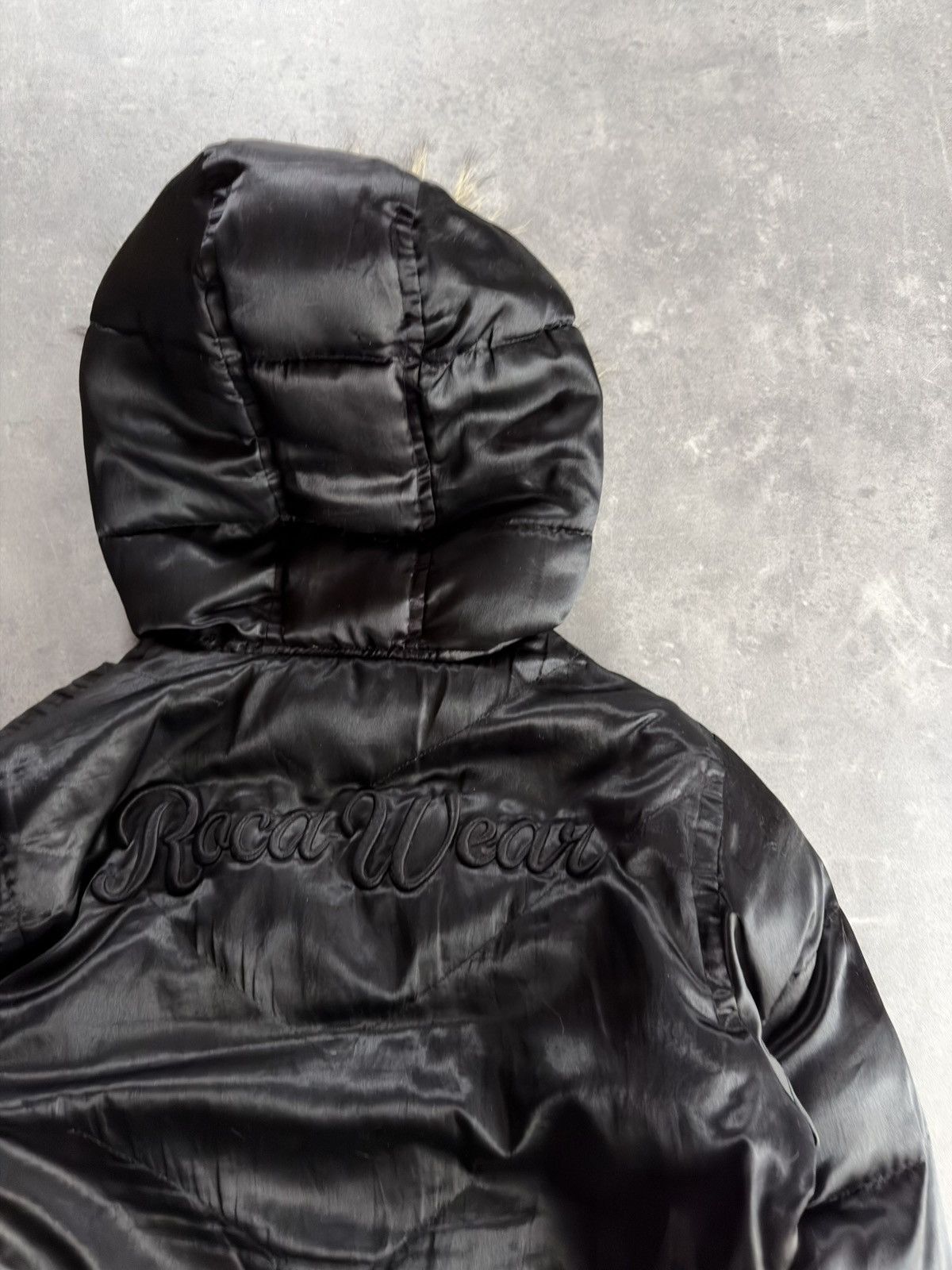 Rocawear 00s Rocawear Reversible Faux Fur Hooded Bomber Jacket M L Size M / US 6-8 / IT 42-44 - 9 Thumbnail