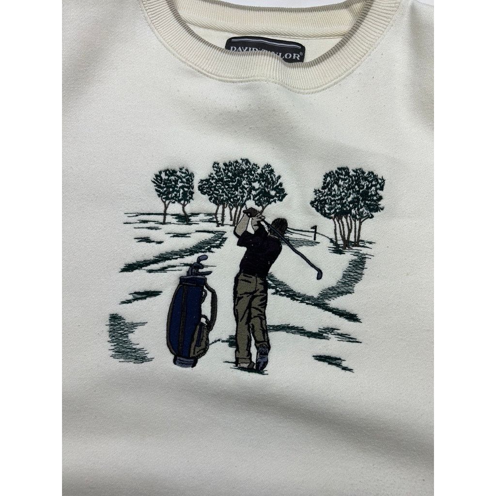 Vintage Vintage David Taylor Embroidered Golfer Golf Sweatshirt XXL Size US XXL / EU 58 / 5 - 4 Thumbnail
