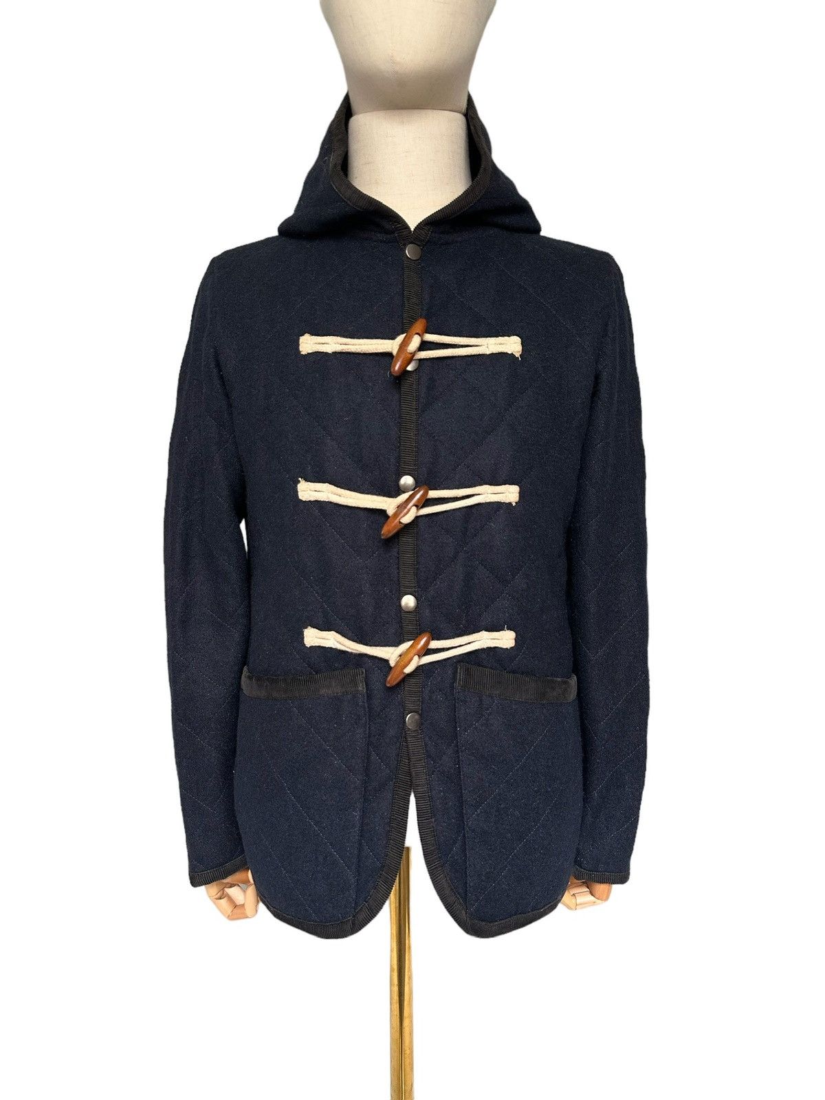If Six Was Nine 00's Casper John wool rayon quilted jacket Size US M / EU 48-50 / 2 - 6 Thumbnail