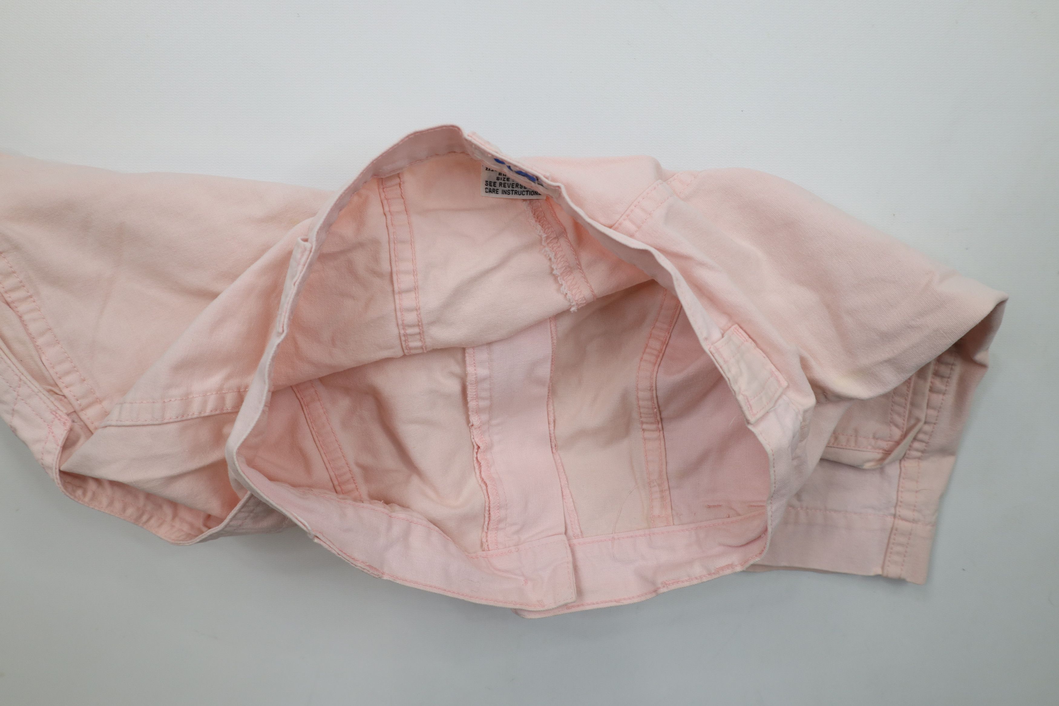 Vintage Vintage 80s 90s Streetwear Distressed Big Pocket Shorts Pink Size 34" / US 12 / IT 48 - 9 Thumbnail