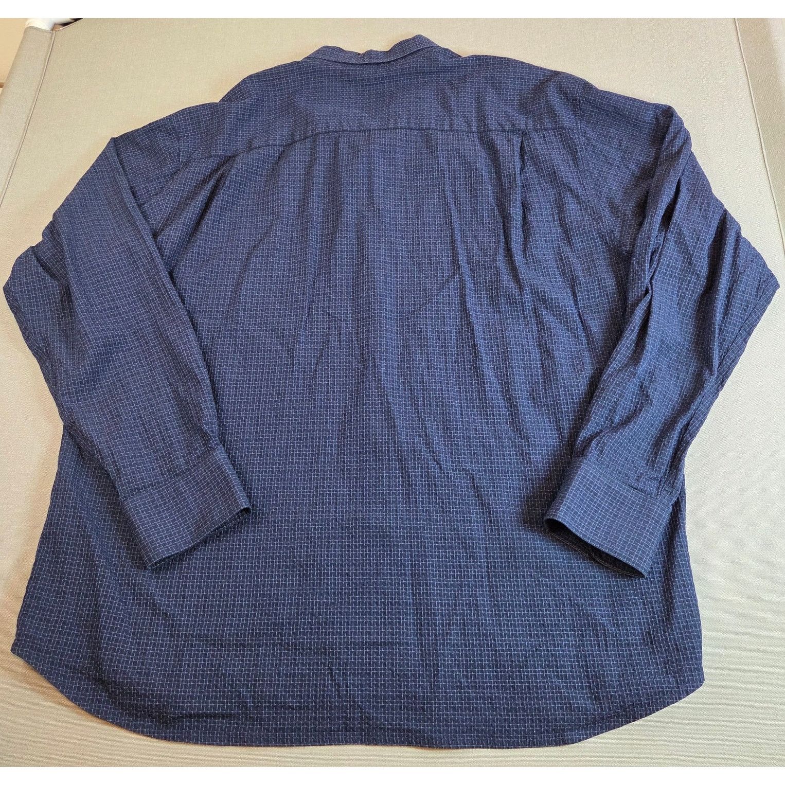 Tommy Bahama Tommy Bahama Blue Silk Cotton Shirt XL Textured Size US XL / EU 56 / 4 - 2 Thumbnail