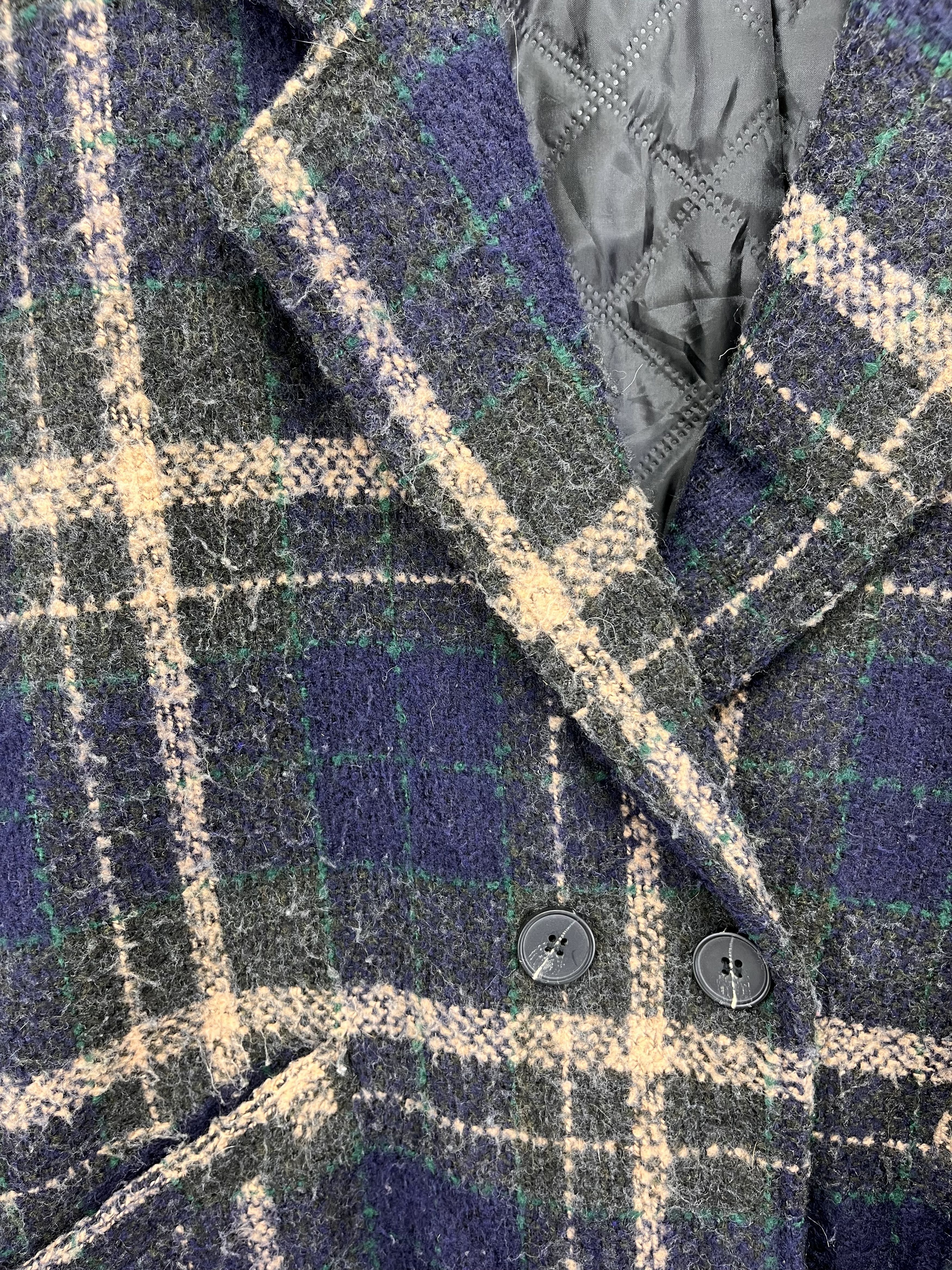 George Vintage George Shadow Plaid Button Up Jacket Size M / US 6-8 / IT 42-44 - 12 Thumbnail