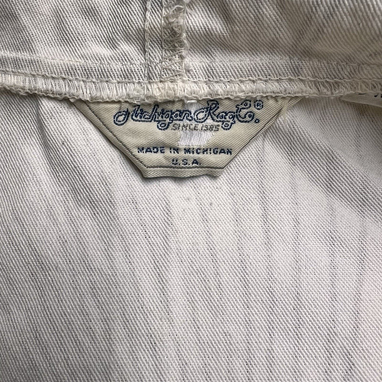 Other Michigan Rag Vtg Canvas Oversized Men S/M 48” Hoodie Size US S / EU 44-46 / 1 - 7 Thumbnail