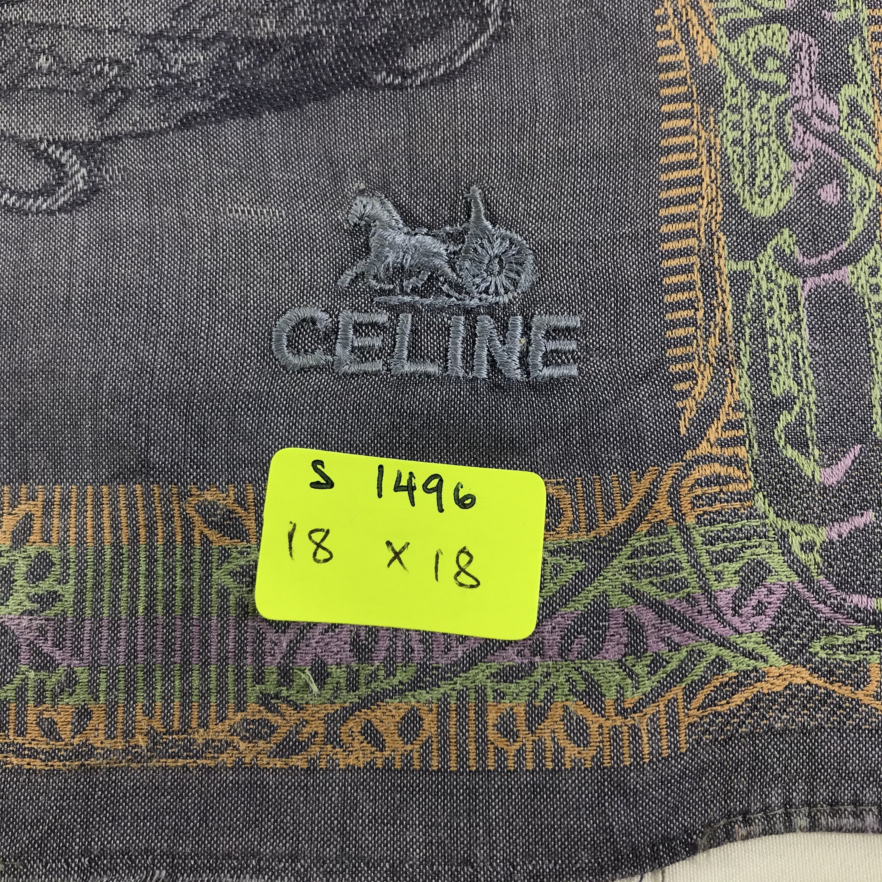 Celine × Vintage Celine Bandana / Handkerchief / Neckerchief - S1496 Size ONE SIZE - 6 Thumbnail