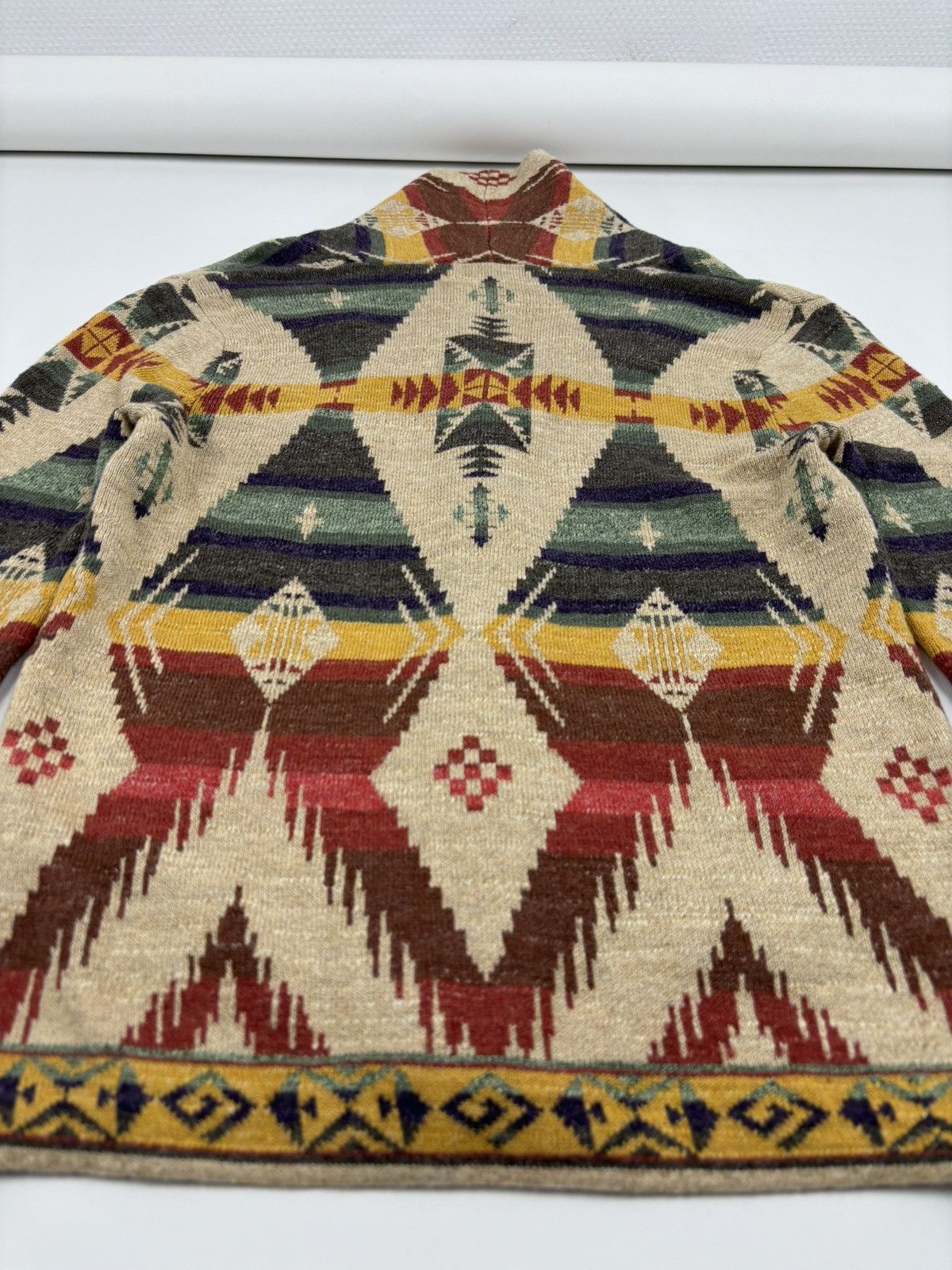 Denim & Supply Ralph Lauren × Polo Ralph Lauren × Ralph Lauren RARE Aztec Navajo Southwestern Shawl Tribal Cardigan Sweater Jacket Jumper Size S / US 4 / IT 40 - 17 Thumbnail