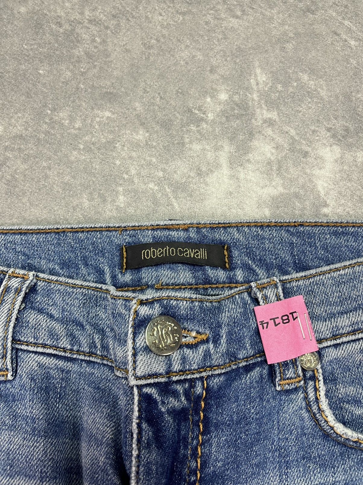 Roberto Cavalli Roberto Cavalli Rattlesnake Y2K Denim Jeans 38 M Size 28" / US 6 / IT 42 - 7 Thumbnail
