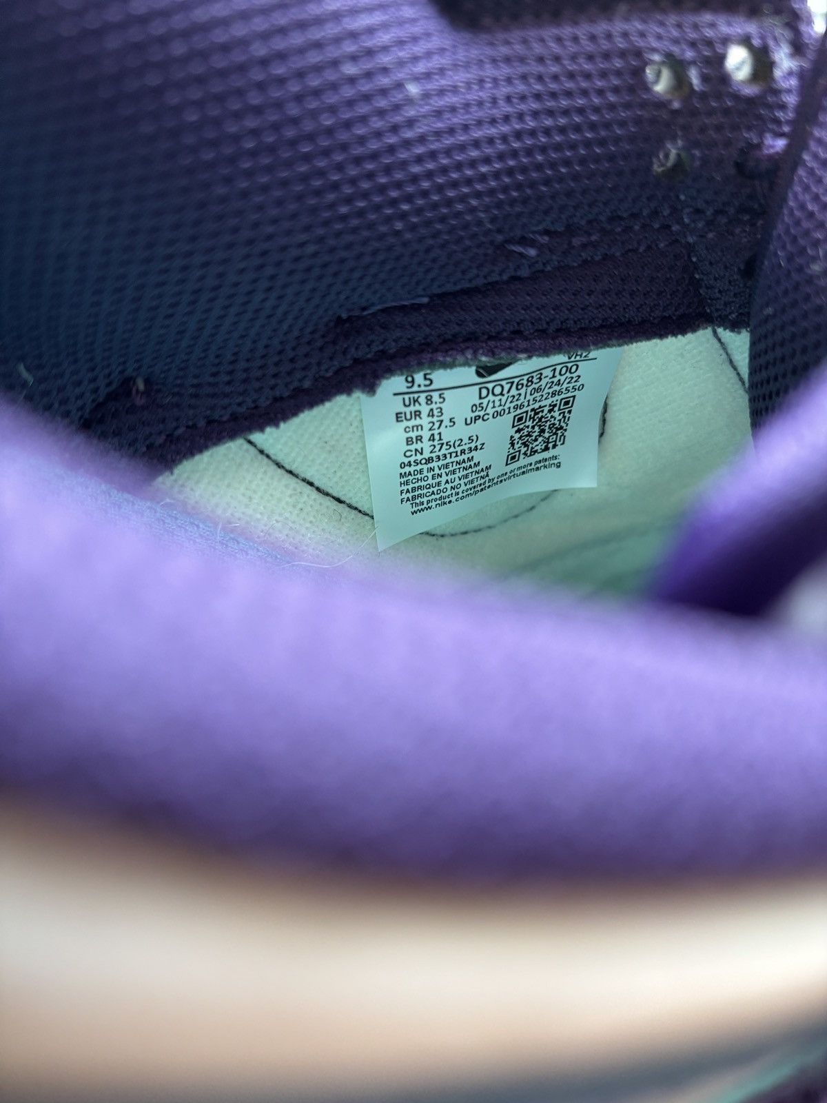 Nike Nike Dunk Low Chenille Swoosh Grand Purple Size US 9.5 / EU 42-43 - 6 Thumbnail