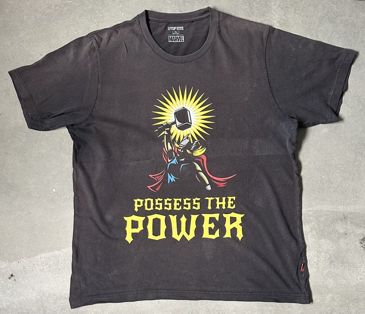 Uniqlo MARVEL THOR WELLFADED POSSES THE POWER TEE Size US L / EU 52-54 / 3 - 1 Thumbnail