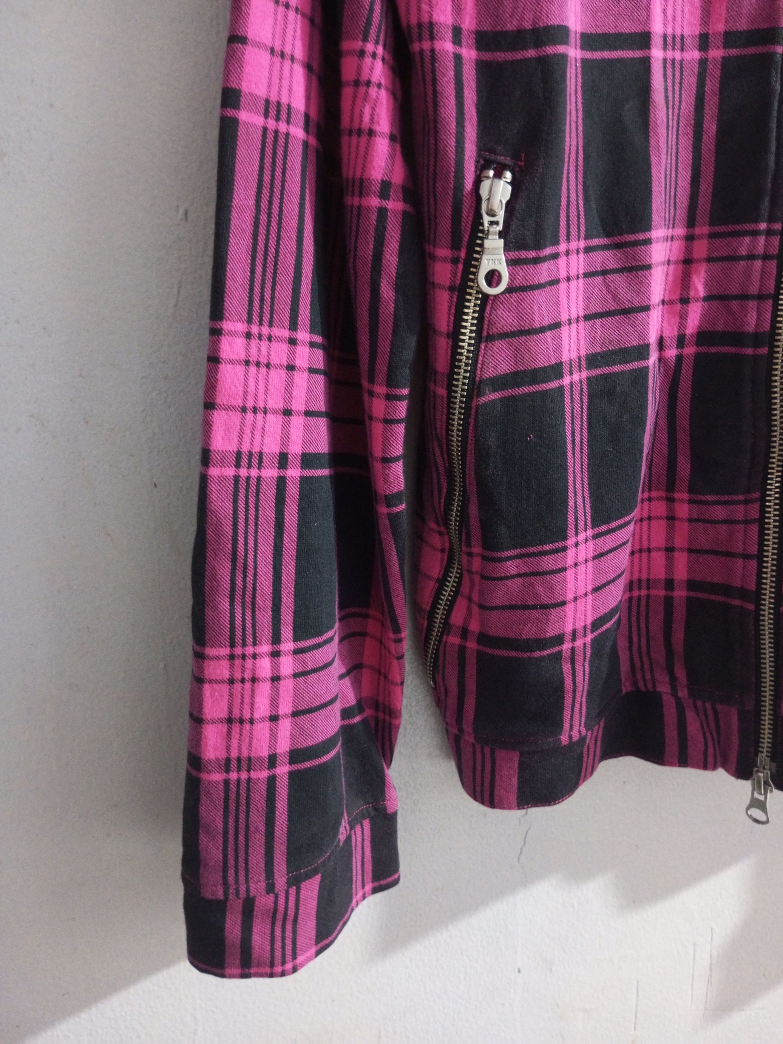 Hysteric Glamour Vintage japanese brand pink black assimetric zipper hoodie Size US M / EU 48-50 / 2 - 3 Thumbnail