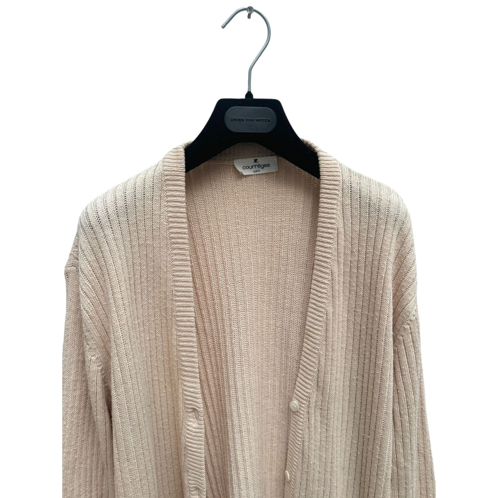 Courreges Beige Knitted Cardigan Size M / US 6-8 / IT 42-44 - 2 Thumbnail