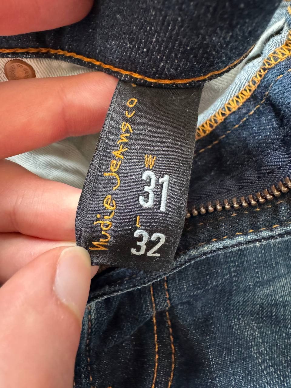 Nudie Jeans Nudie Jeans Lean Dean Crinkle Blues Denim Pants Size US 30 / EU 46 - 8 Thumbnail