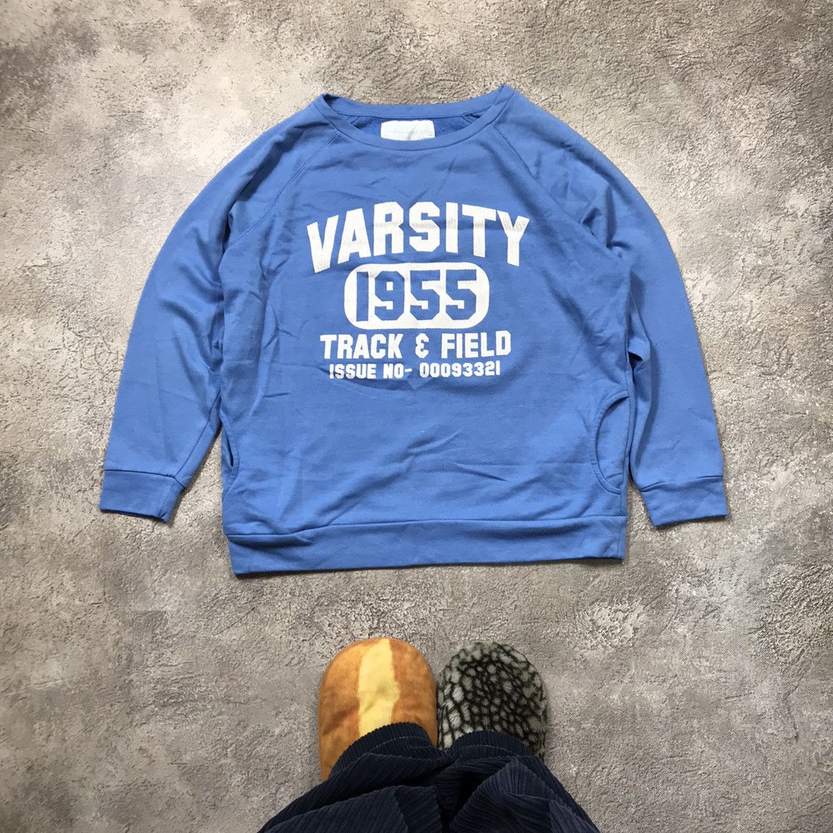 Vintage Vintage 90s Varsity Track Field Crewneck Sweatshirt Streetwe Size M / US 6-8 / IT 42-44 - 1 Thumbnail