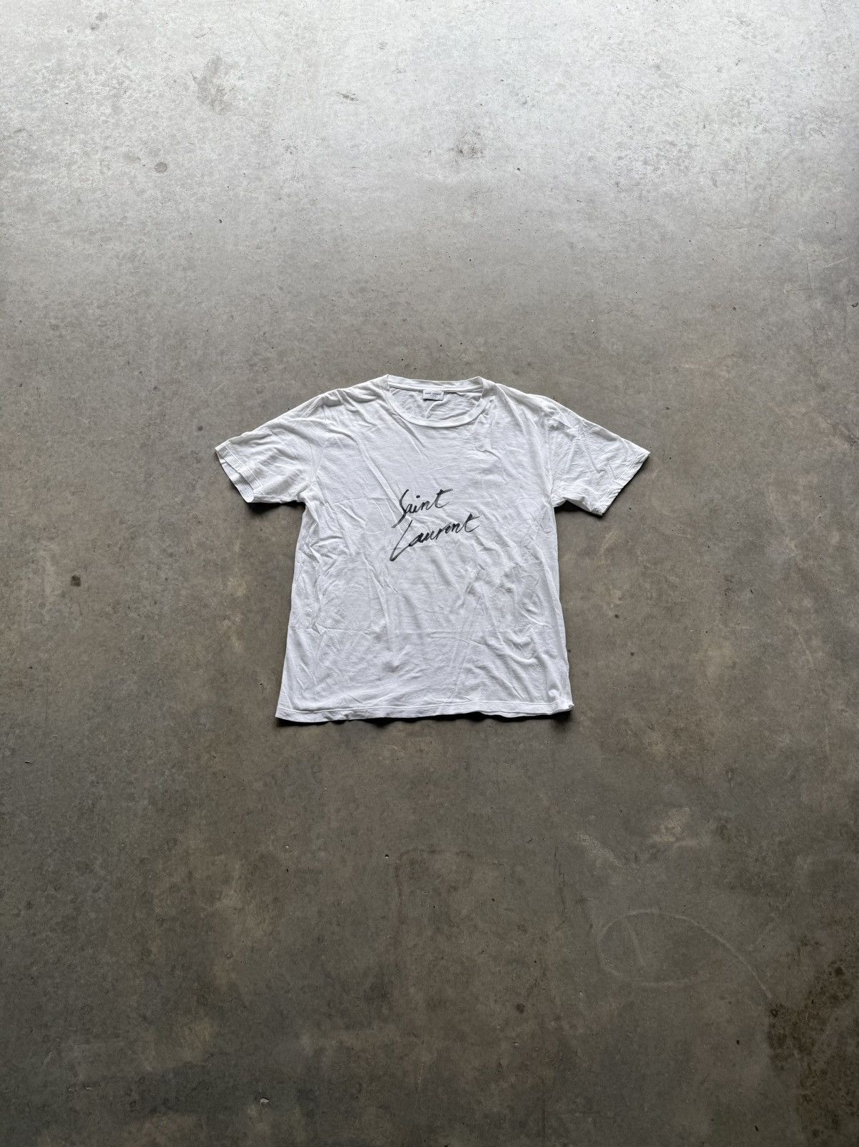 Saint Laurent Paris Saint Laurent Paris 2017 Script Shirt Size US XS / EU 42 / 0 - 1 Thumbnail