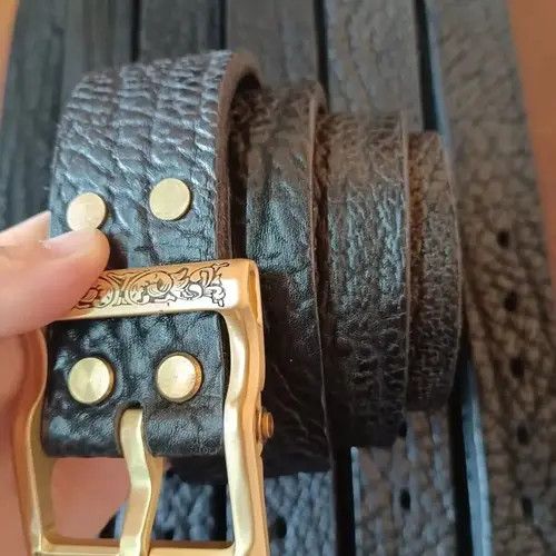 Japanese Brand Customised handmade leather 7 holes (3.8cm) Size 32 - 3 Thumbnail