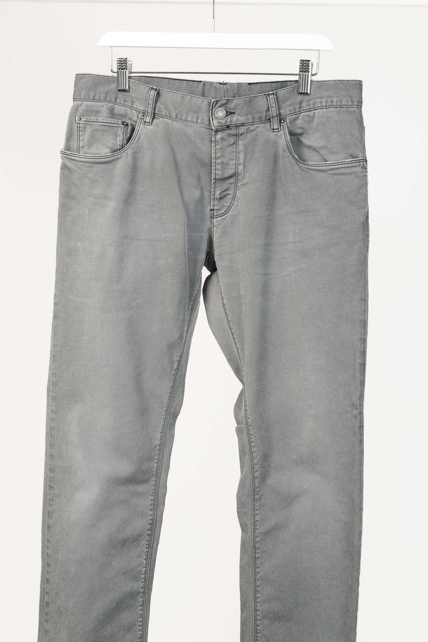 Prada Prada Dark-Grey-Wash Straight-Leg Jeans Size US 33 - 3 Thumbnail