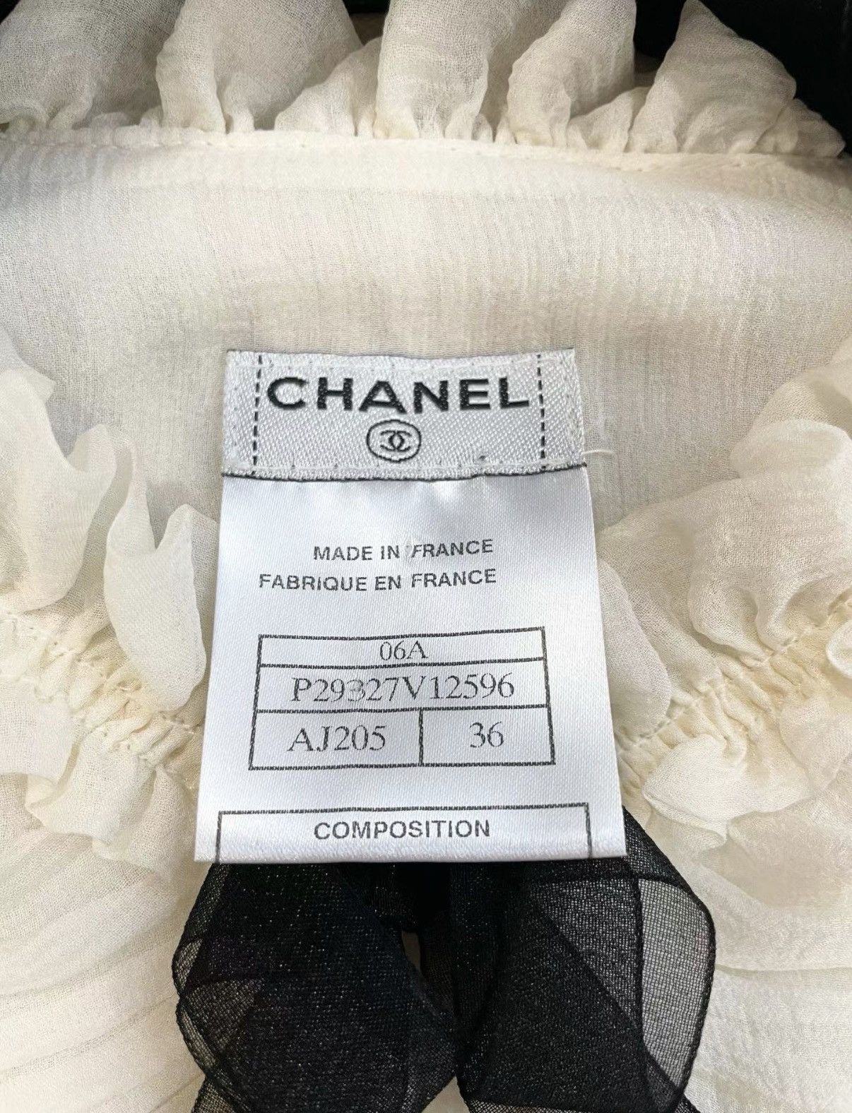 Chanel Chanel F36 Bow Pleated Silk Top J33 Size XS / US 0-2 / IT 36-38 - 6 Thumbnail