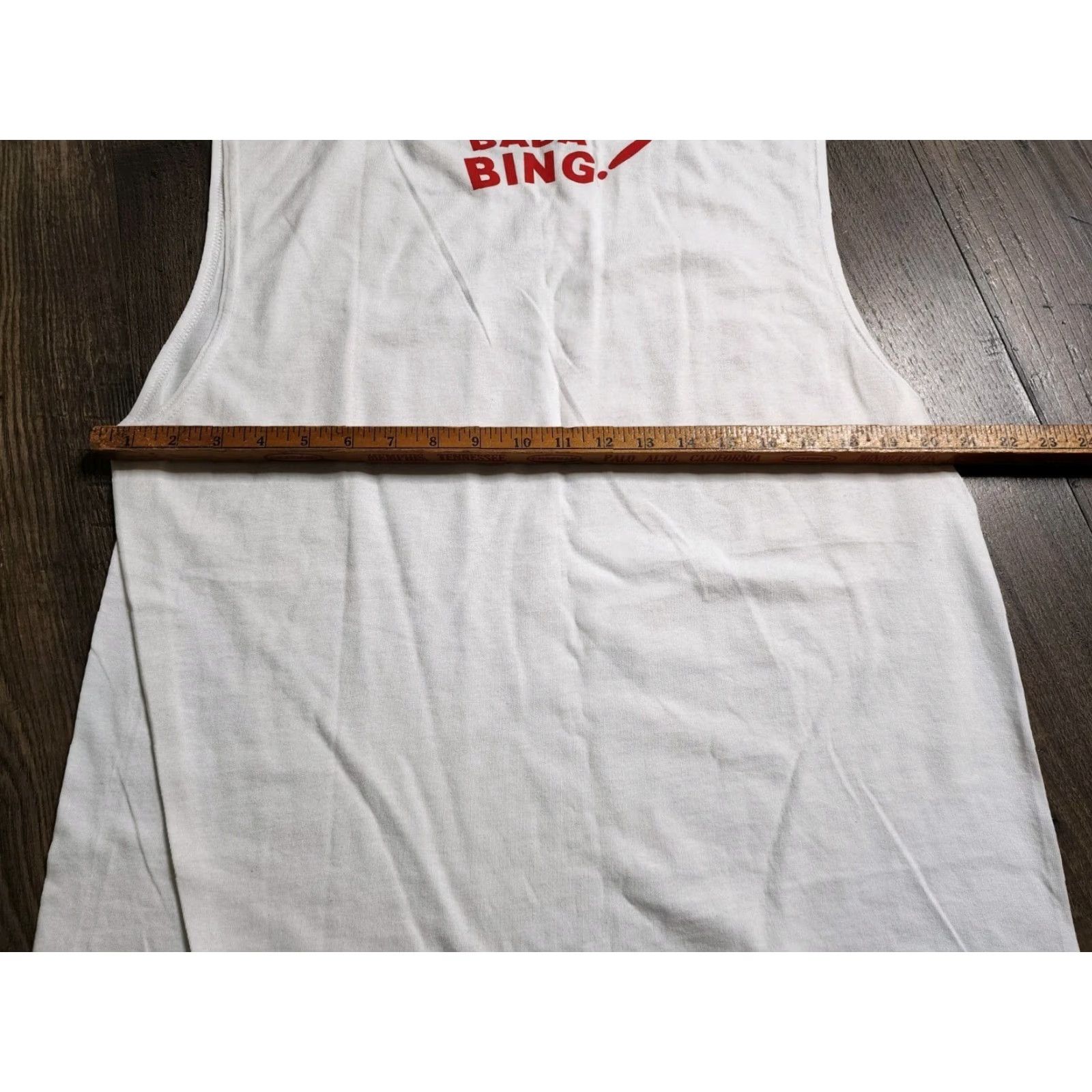 Gildan MENS THE SOPRANOS BADA BING TANK TOP L WHITE CLASSIC GILDAN SLEEVESLESS Size US L / EU 52-54 / 3 - 2 Thumbnail