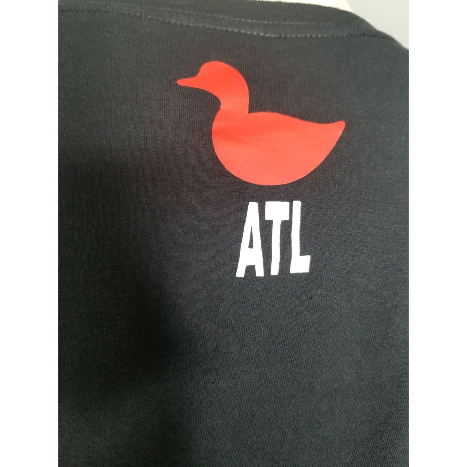 Gildan Mens 3XL T-Shirt Black Double Sided Gildan Lion Logo USA Atlanta GA Purple Duck Dirty Size US XXL / EU 58 / 5 - 5 Thumbnail