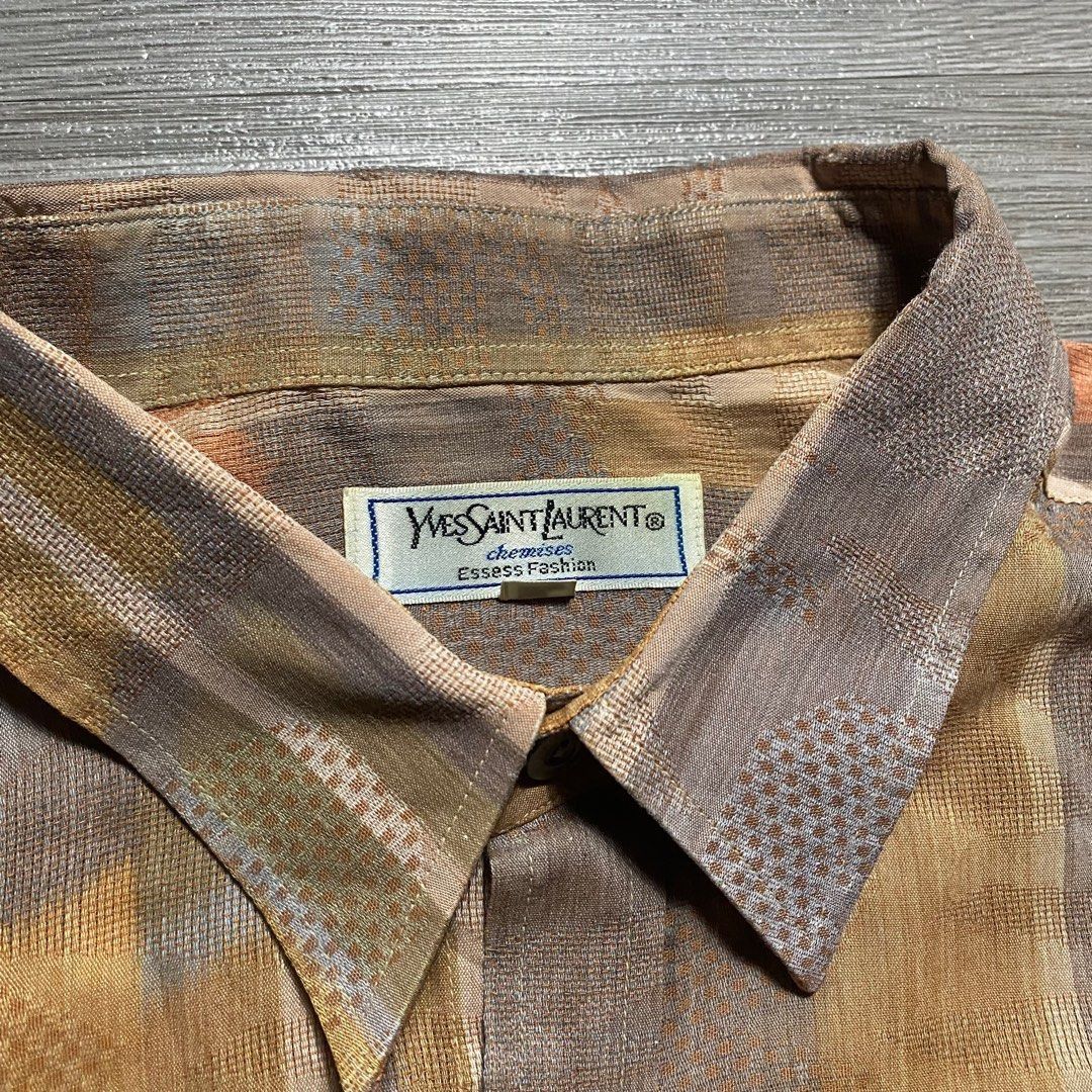 Yves Saint Laurent 80's Vintage YSL shirt Size US L / EU 52-54 / 3 - 3 Thumbnail