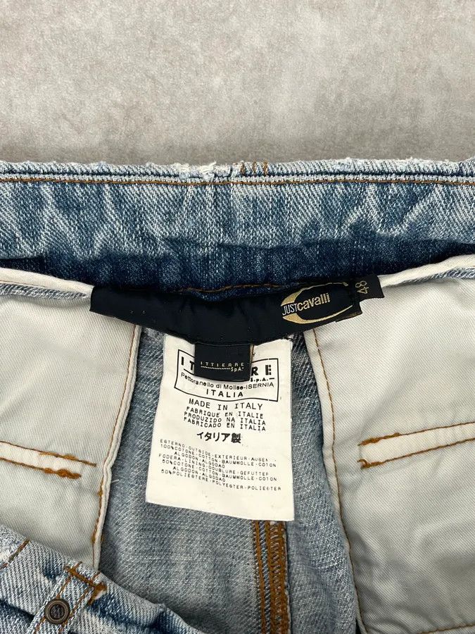 Just Cavalli AW2006 Cavalli Cargo Blue Denim Jeans Size US 33 - 9 Thumbnail