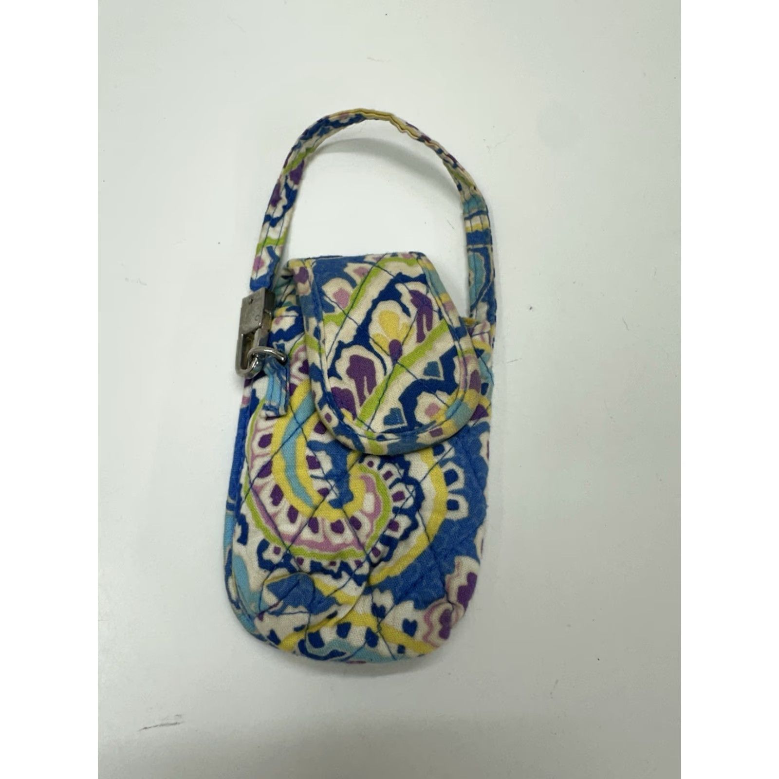 Vera Bradley Vera Bradley Phone Case Capri Blue Quilted Flip Phone Holder Cover Wrist Strap Y2K Size ONE SIZE - 2 Thumbnail