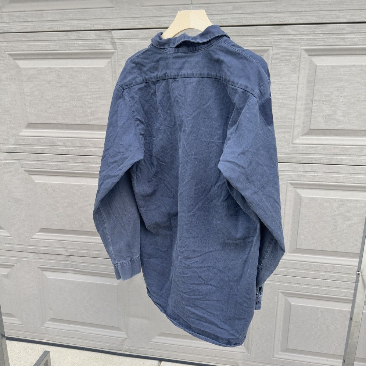 Vintage Sun Faded Thrashed Distressed Work Shirt ERD Grunge Chrome Size US L / EU 52-54 / 3 - 7 Thumbnail
