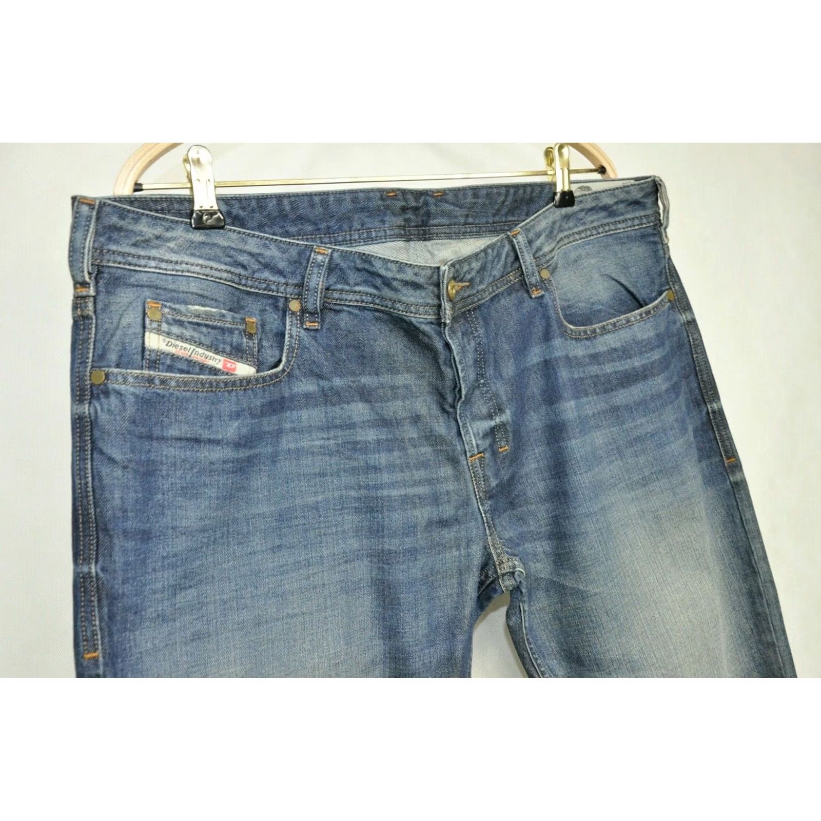 Diesel DIESEL ZATINY Regular-Bootcut Jeans 38W/L30 Men Blue 5-Pocket Denim Cotton Vintage No N/A Size US 38 / EU 54 - 5 Thumbnail