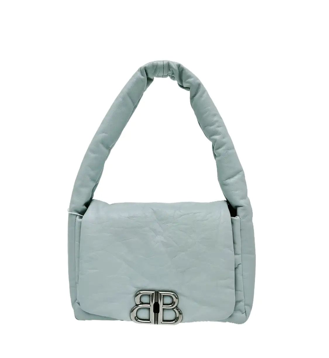 Balenciaga BALENCIAGA Monaco Small light bluecowhide leather handbag shoulder bag silver ha Size ONE SIZE - 1 Thumbnail