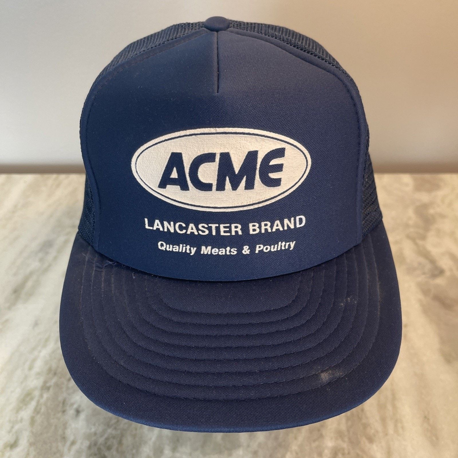 Vintage Vtg 1980’s Trucker Hat Snapback Cap ACME Lancaster Brand 10 Size ONE SIZE - 1 Thumbnail