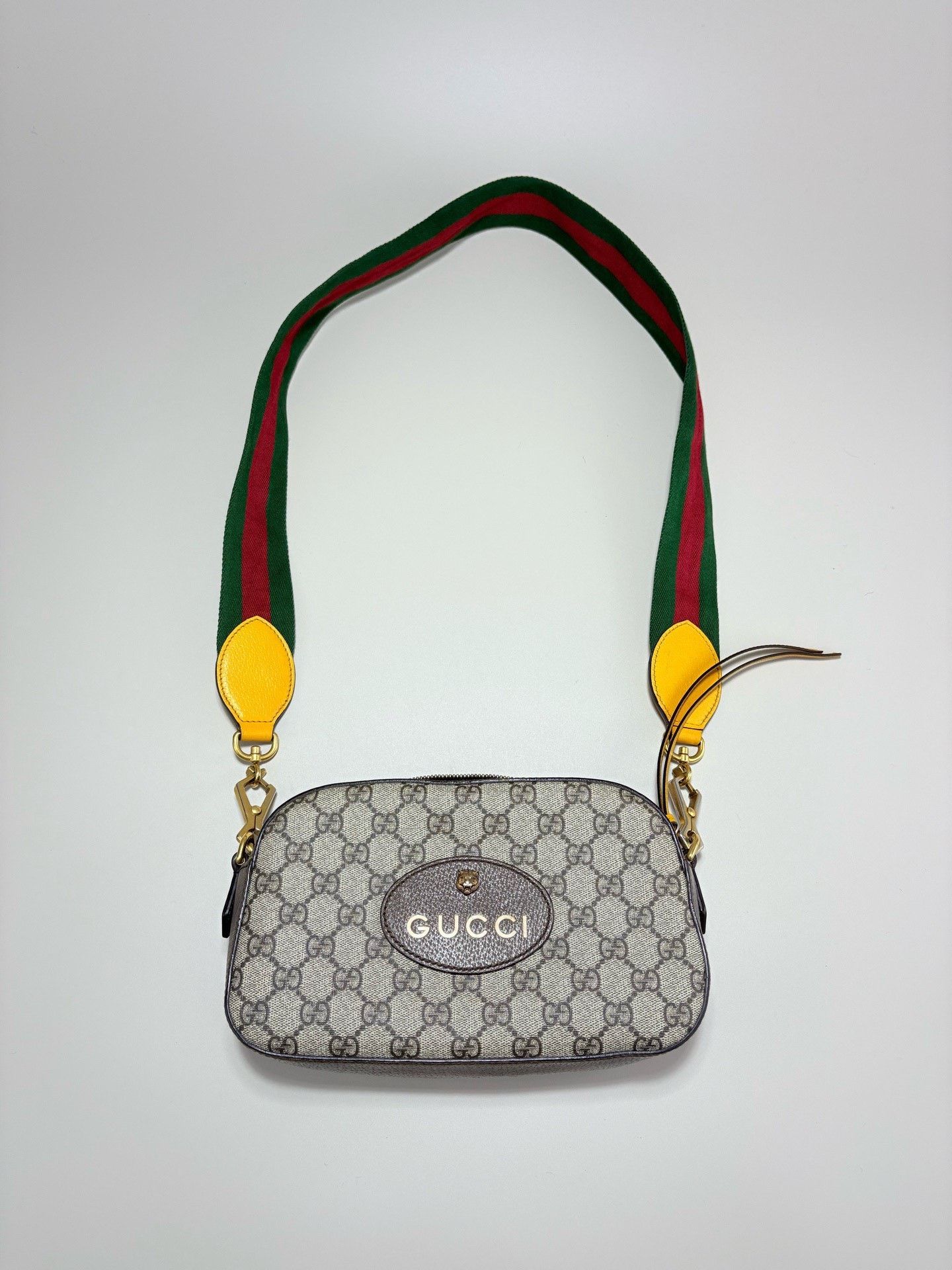 Gucci Gucci GG Monogram Tiger Head Camera Crossbody Size ONE SIZE - 1 Thumbnail