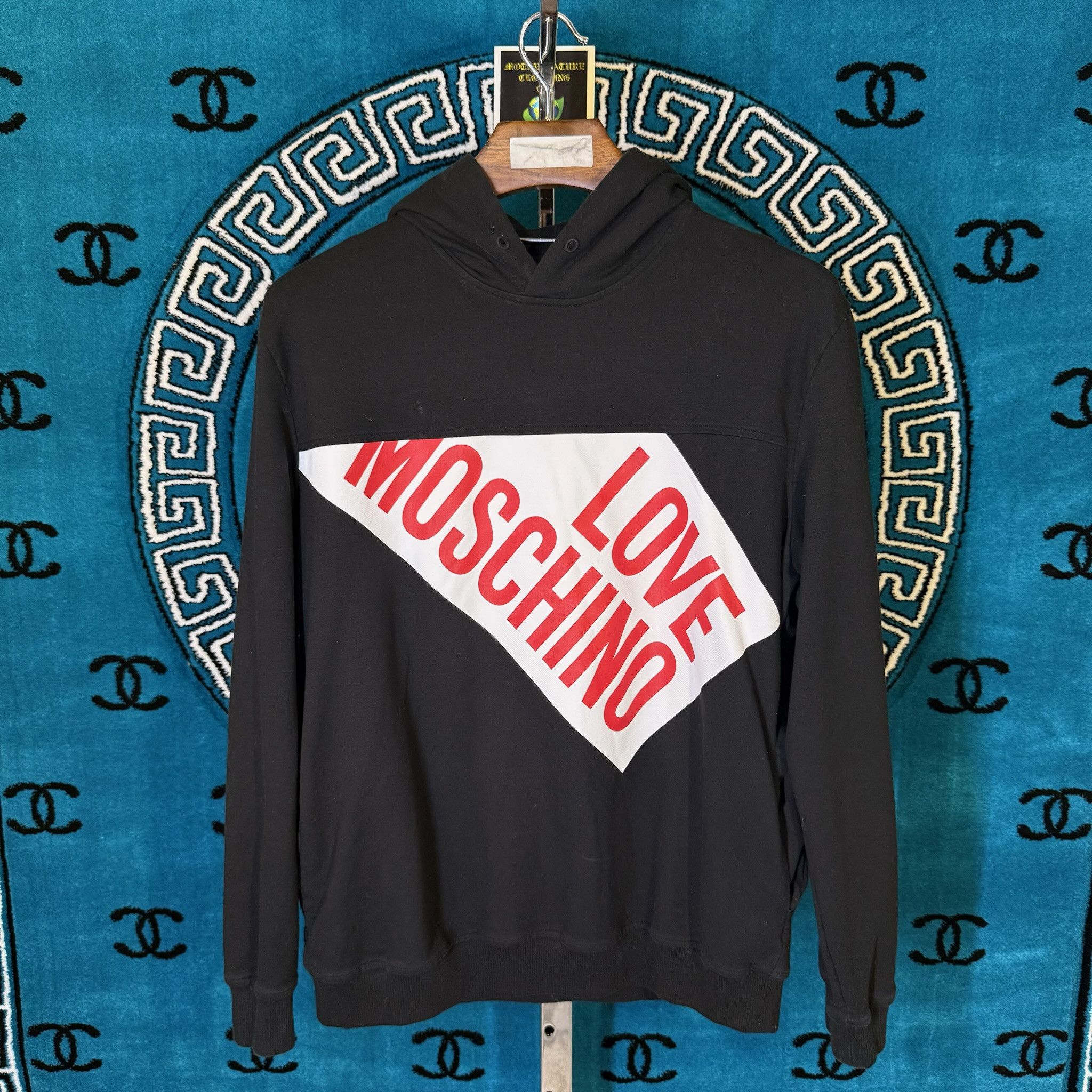 Moschino MOSCHINO LOVE EROS MOTIF HOODED SWEATSHIRT Size US L / EU 52-54 / 3 - 1 Preview