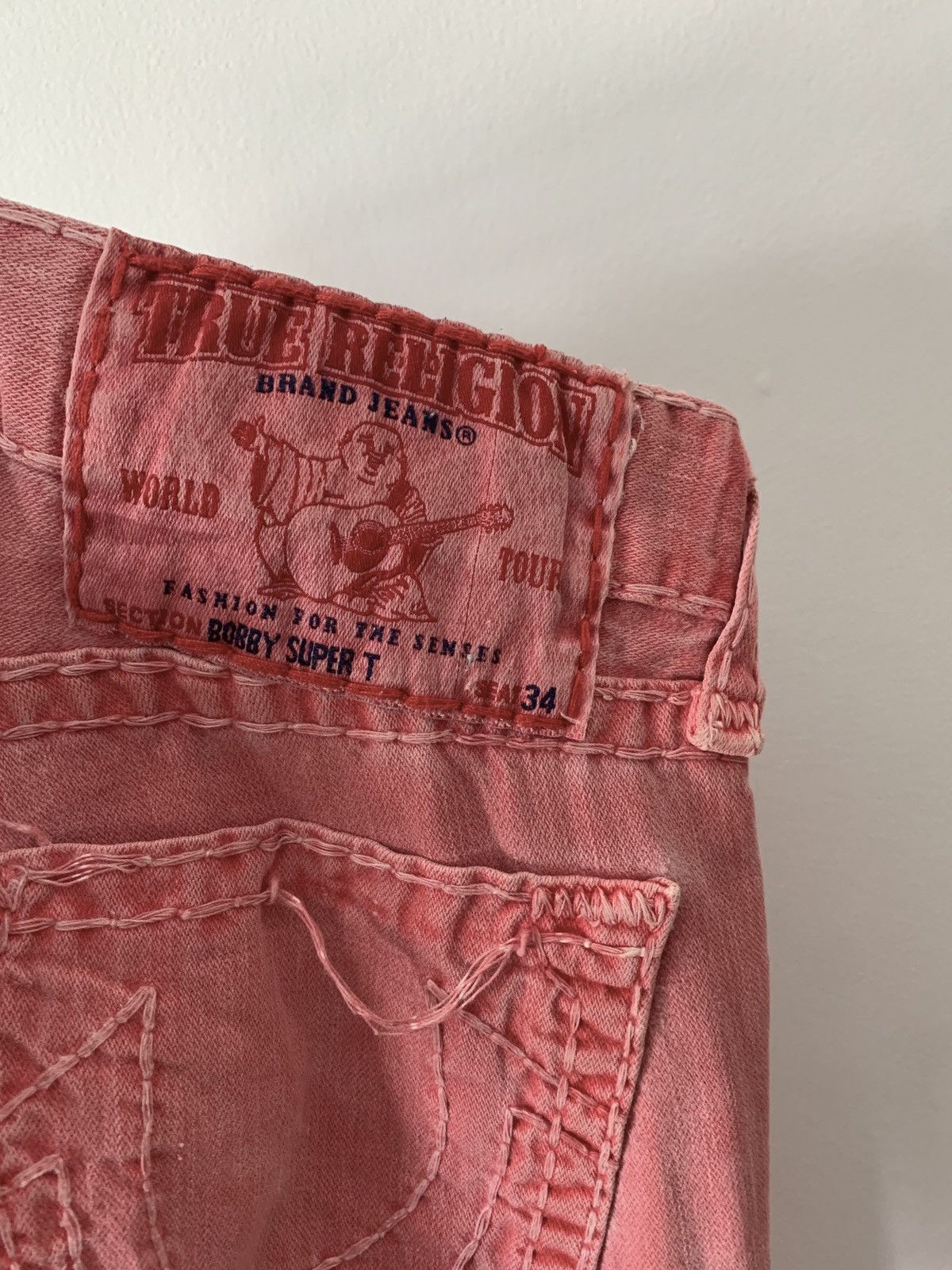 Japanese Brand VINTAGE TRUE RELIGION BOBBY SUPER T JEANS Size US 34 / EU 50 - 10 Thumbnail