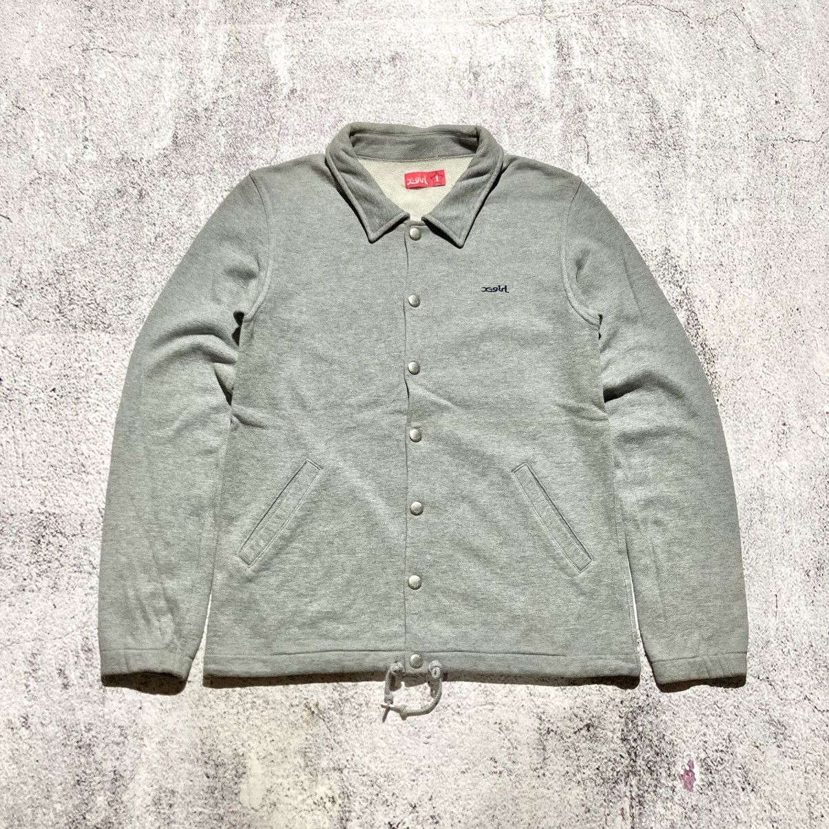 Japanese Brand 2000s X-girl Women Face Big Logo HG Style Button Jacket Grey Size US S / EU 44-46 / 1 - 7 Thumbnail