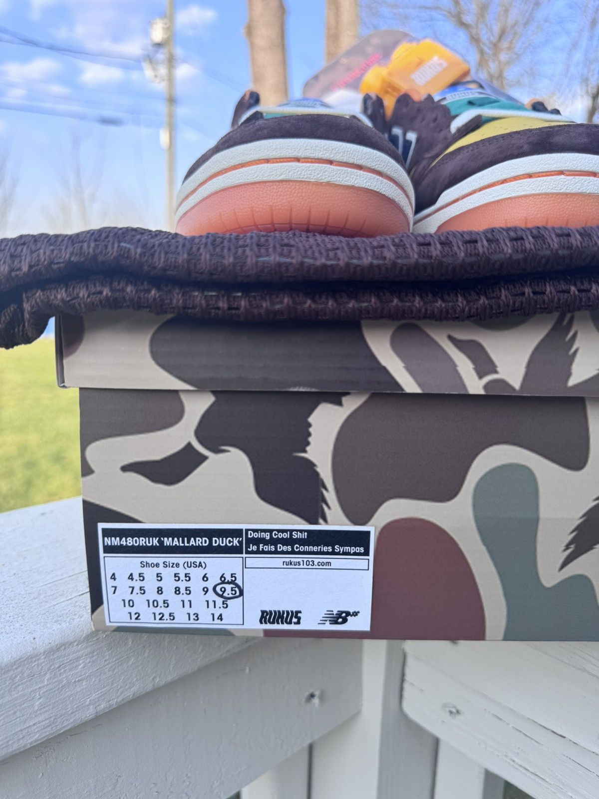 New Balance Rukus x New Balance “Mallard Duck” 480 in-store box Size US 9.5 / EU 42-43 - 7 Thumbnail