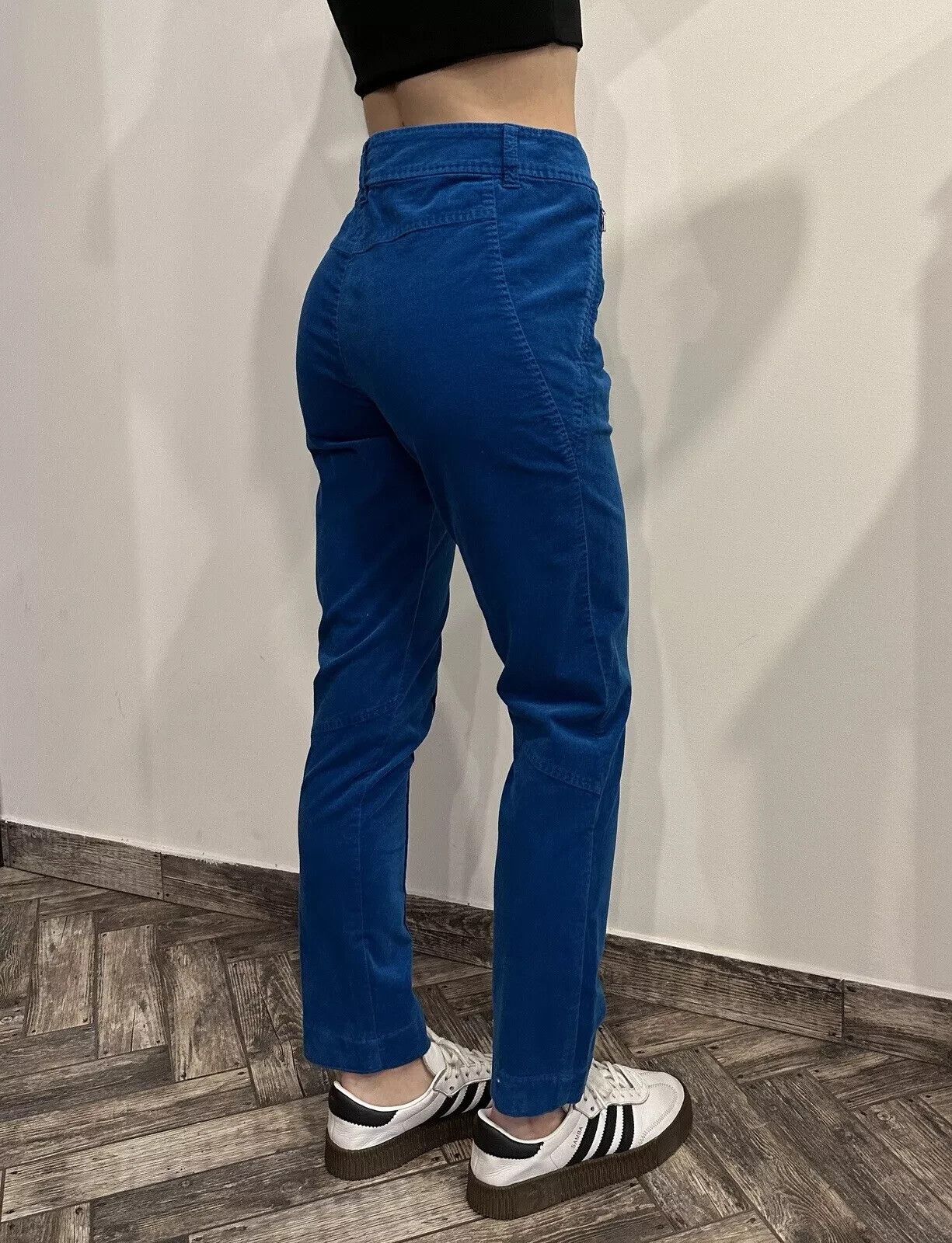 Bogner BOGNER Velvet Velour Blue Pants Trousers Womens size US-4 Size 27" / US 4 / IT 40 - 6 Thumbnail