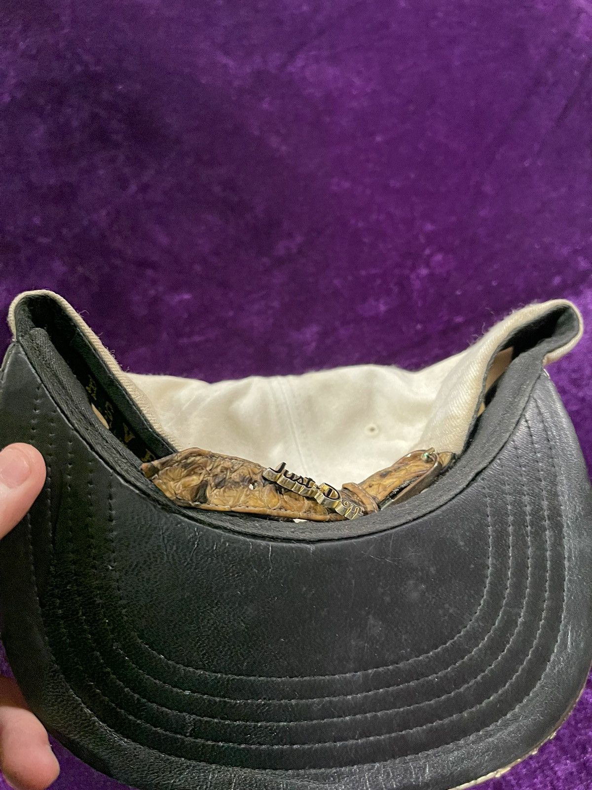 Mitchell & Ness Just Don x Mitchell & Ness Snakeskin Super Bowl 46 Hat ...