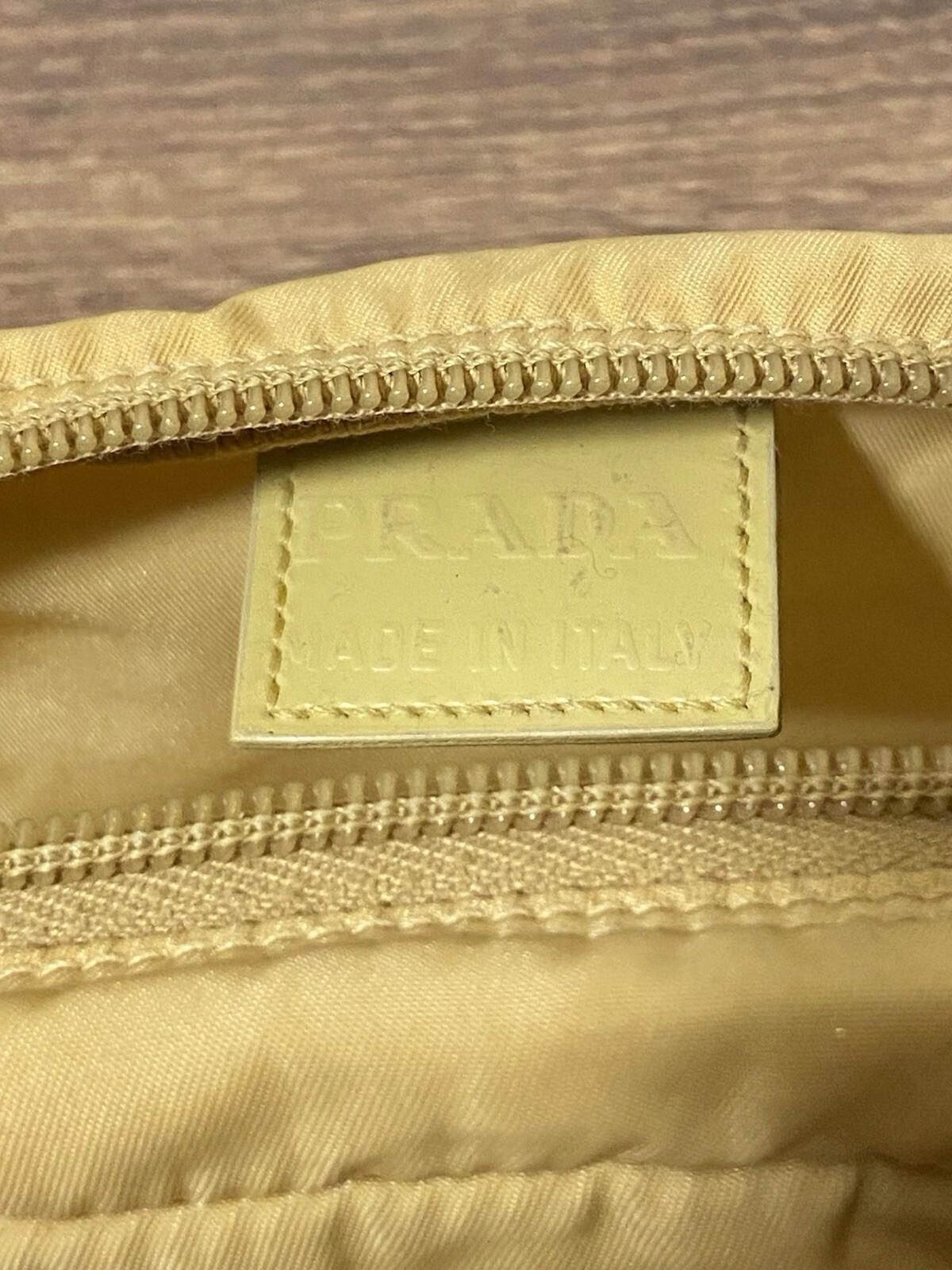 Prada Prada yellow beige small pencil makeup pouch case, great Size ONE SIZE - 9 Thumbnail