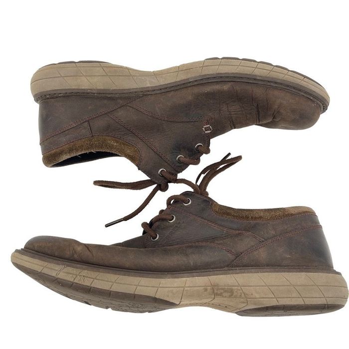 Merrell Merrell Mens Oxford Shoes World Vue Lace Up Leather J94355 B