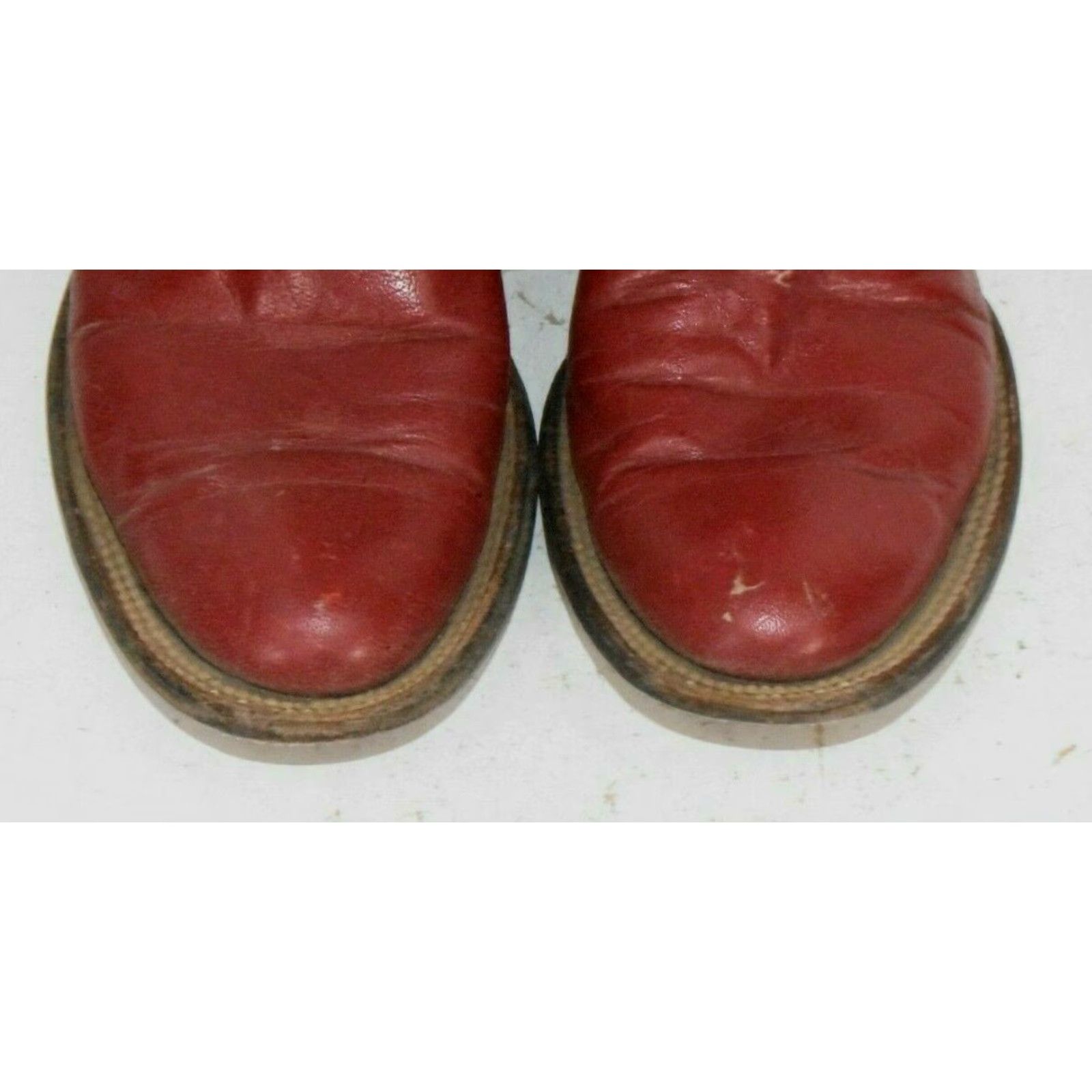 Vintage Panhandle Slim Womens Sz 5 B Red Leather Roper Western Cowgirl Boots Size US 5 / IT 35 - 2 Thumbnail