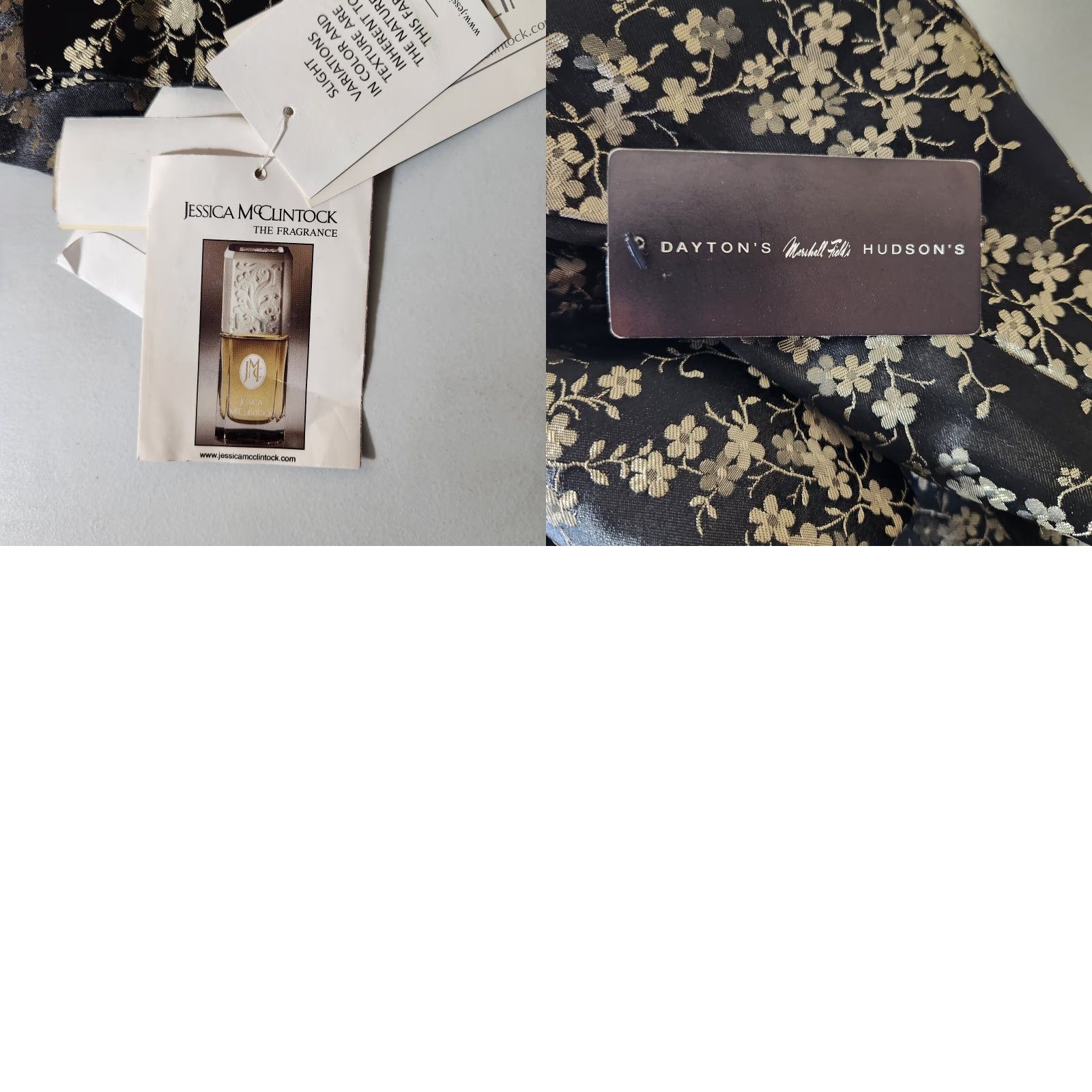 Vintage VINTAGE Scott McClintock Jacket Black Gold Floral Brocade Faux Fur Collar Size M / US 6-8 / IT 42-44 - 9 Thumbnail