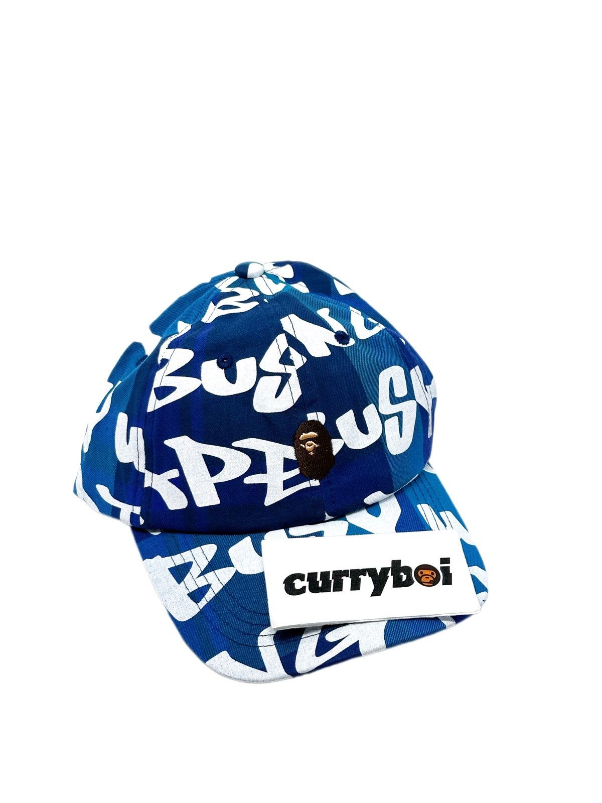 Bape BAPE Graffiti Check Panel Cap Blue Size ONE SIZE - 4 Thumbnail