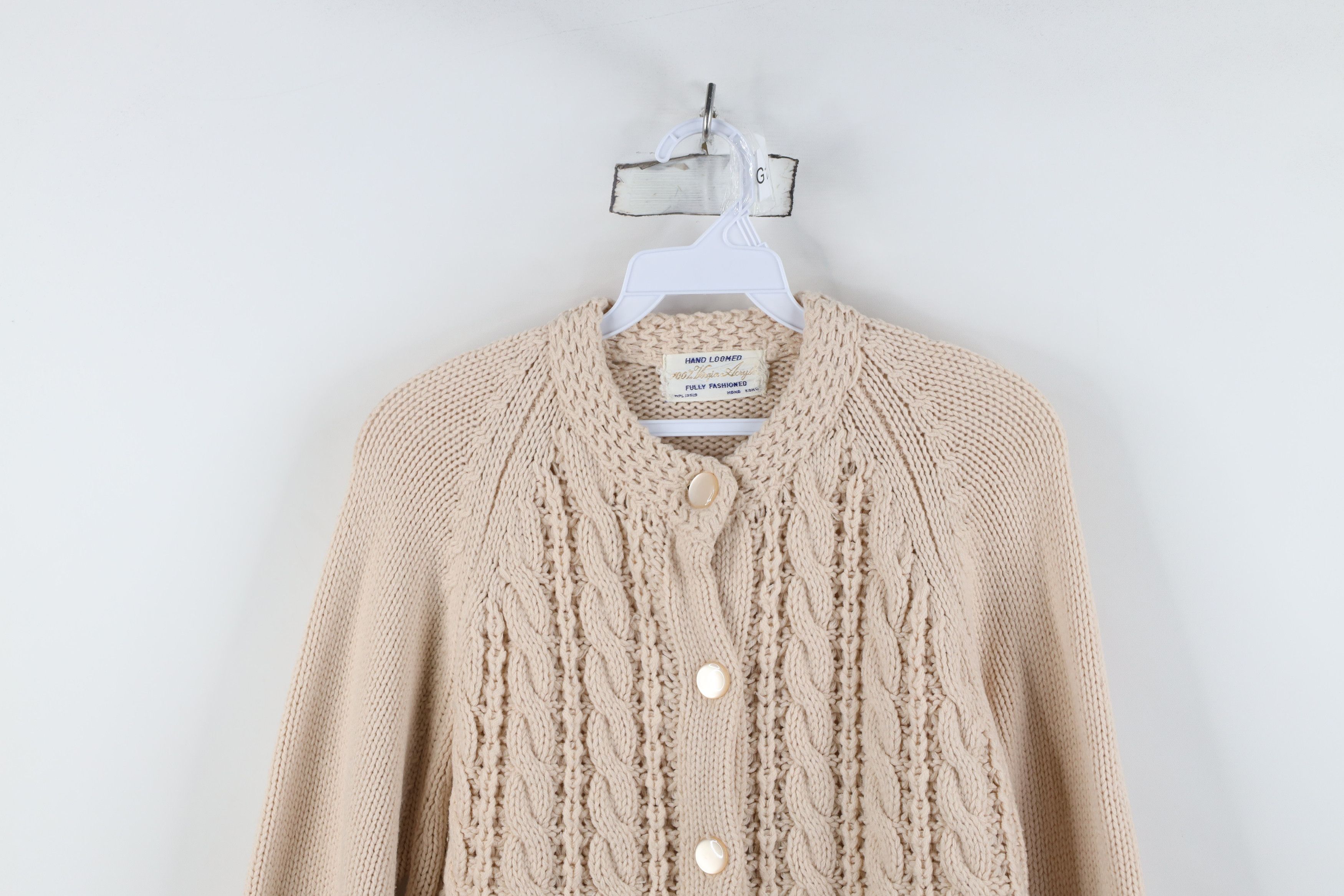 Vintage Vintage 50s 60s Streetwear Loomed Chunky Cardigan Sweater Size S / US 4 / IT 40 - 2 Thumbnail