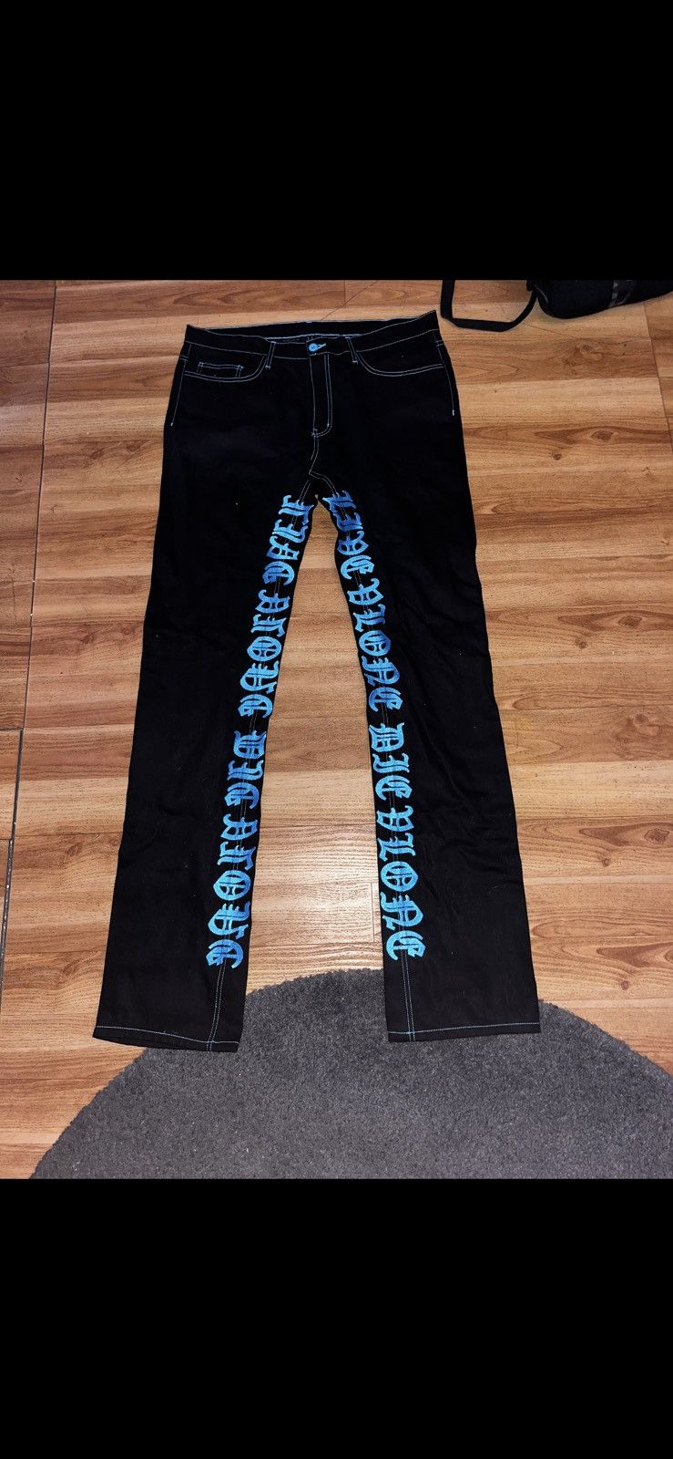 Vlone Live Vlone Die Vlone Denim Jeans Size US 36 / EU 52 - 2 Thumbnail